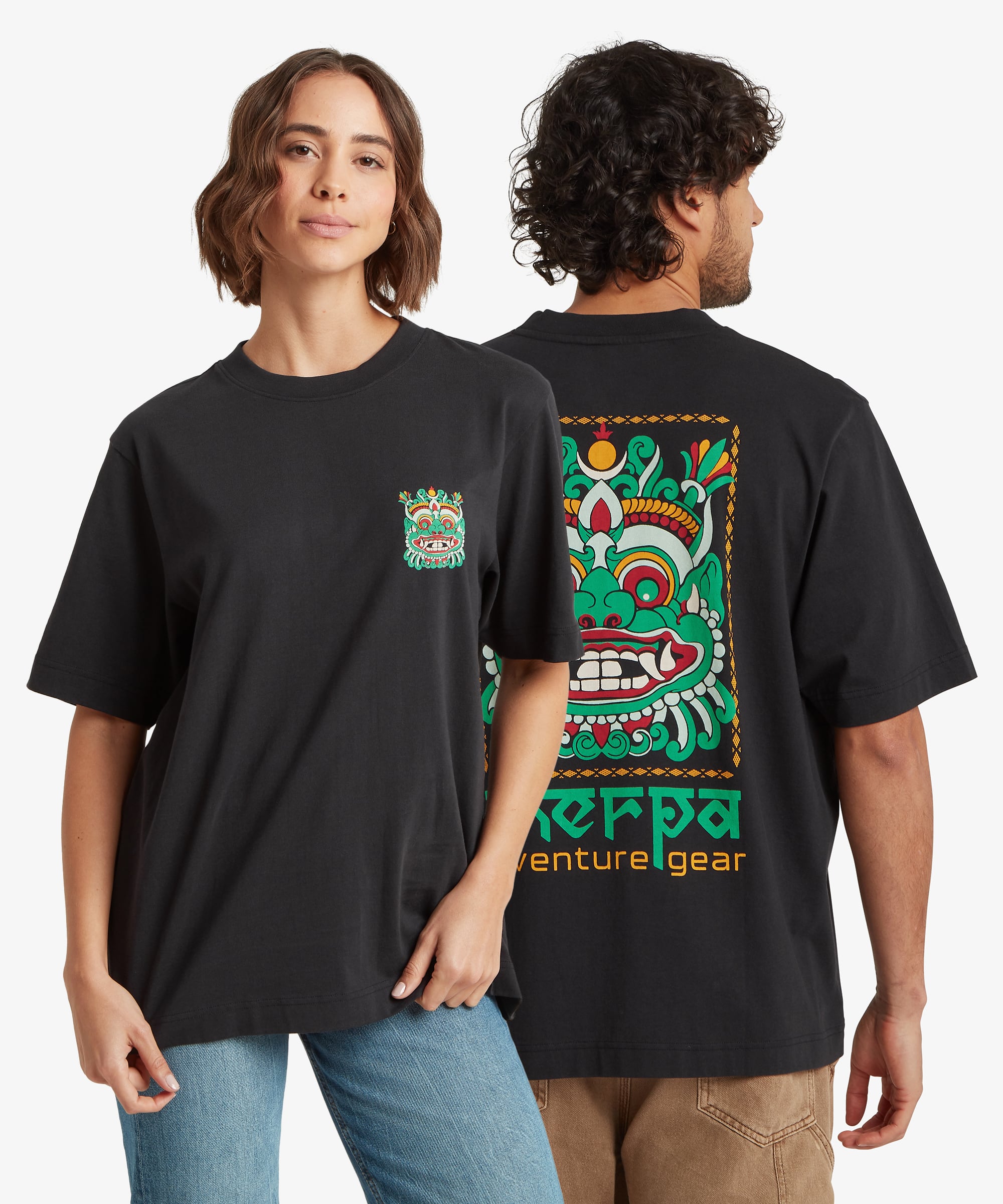 Unisex Tarcho Mask T-Shirt  - Black