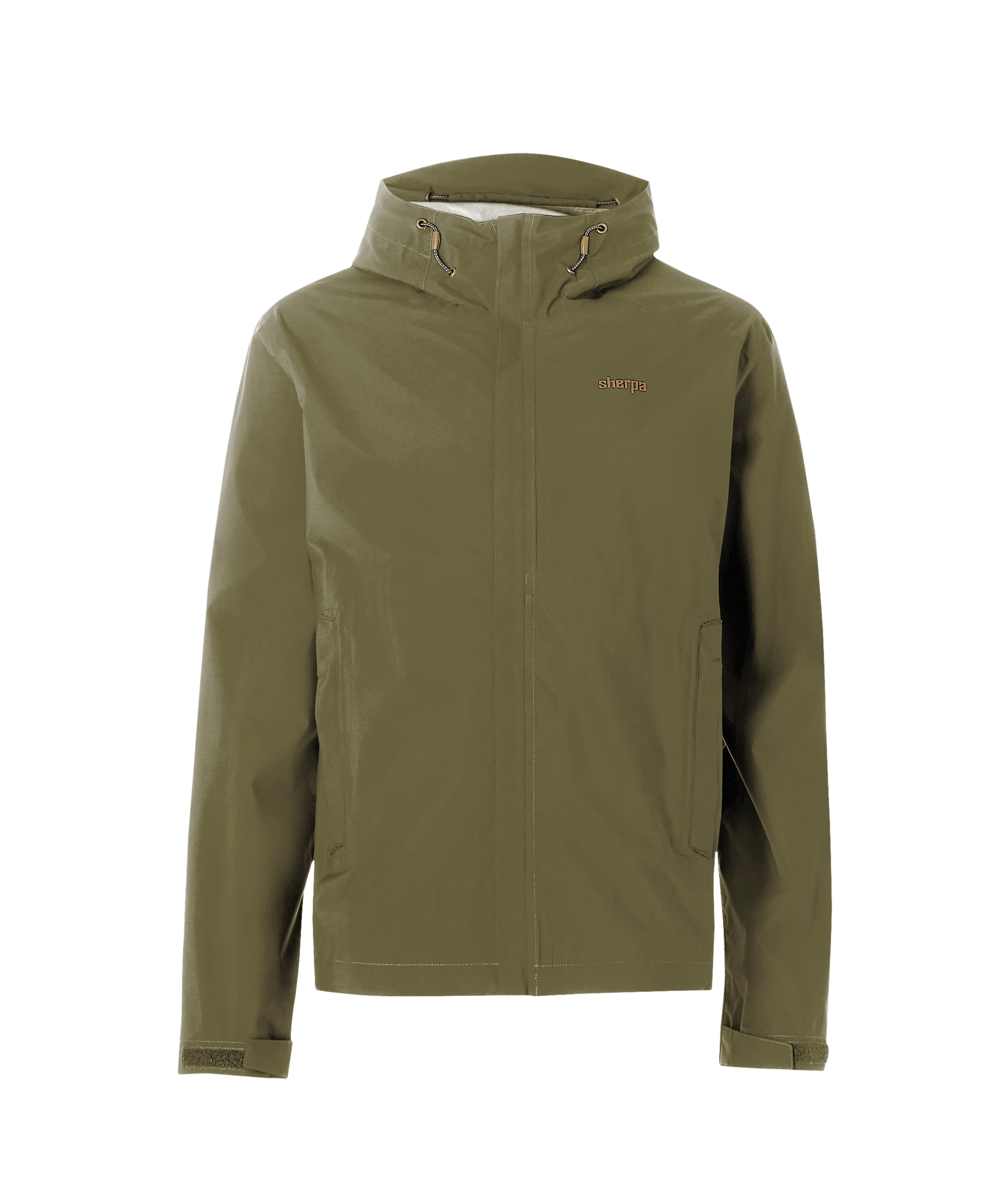 Mens Nima 2.5 Layer Jacket Green Sherpa Adventure Gear
