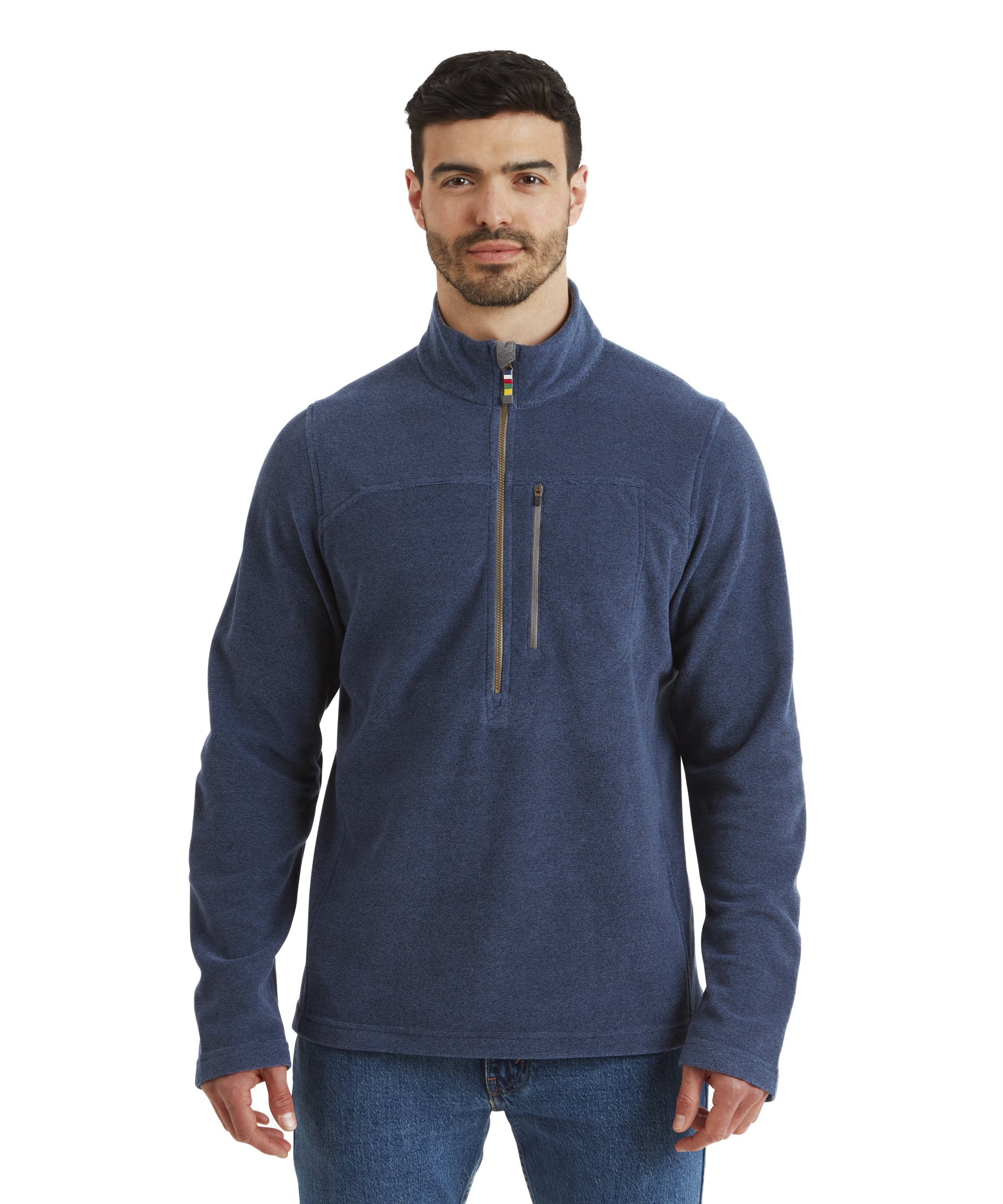 Rolpa Eco Quarter Zip Fleece - Rathee Blue