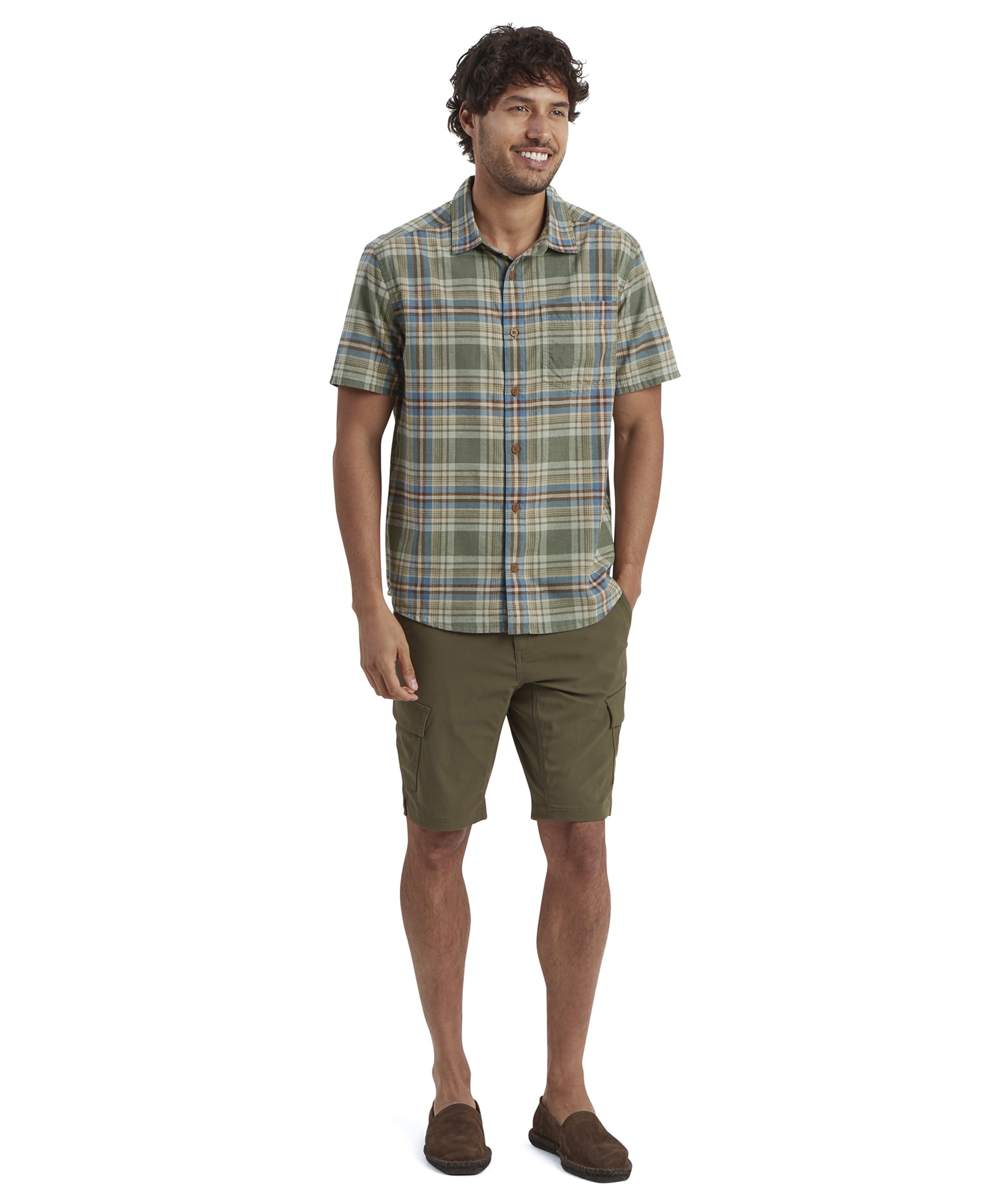 Rudra Kurzarmhemd - Dunkler Thymian