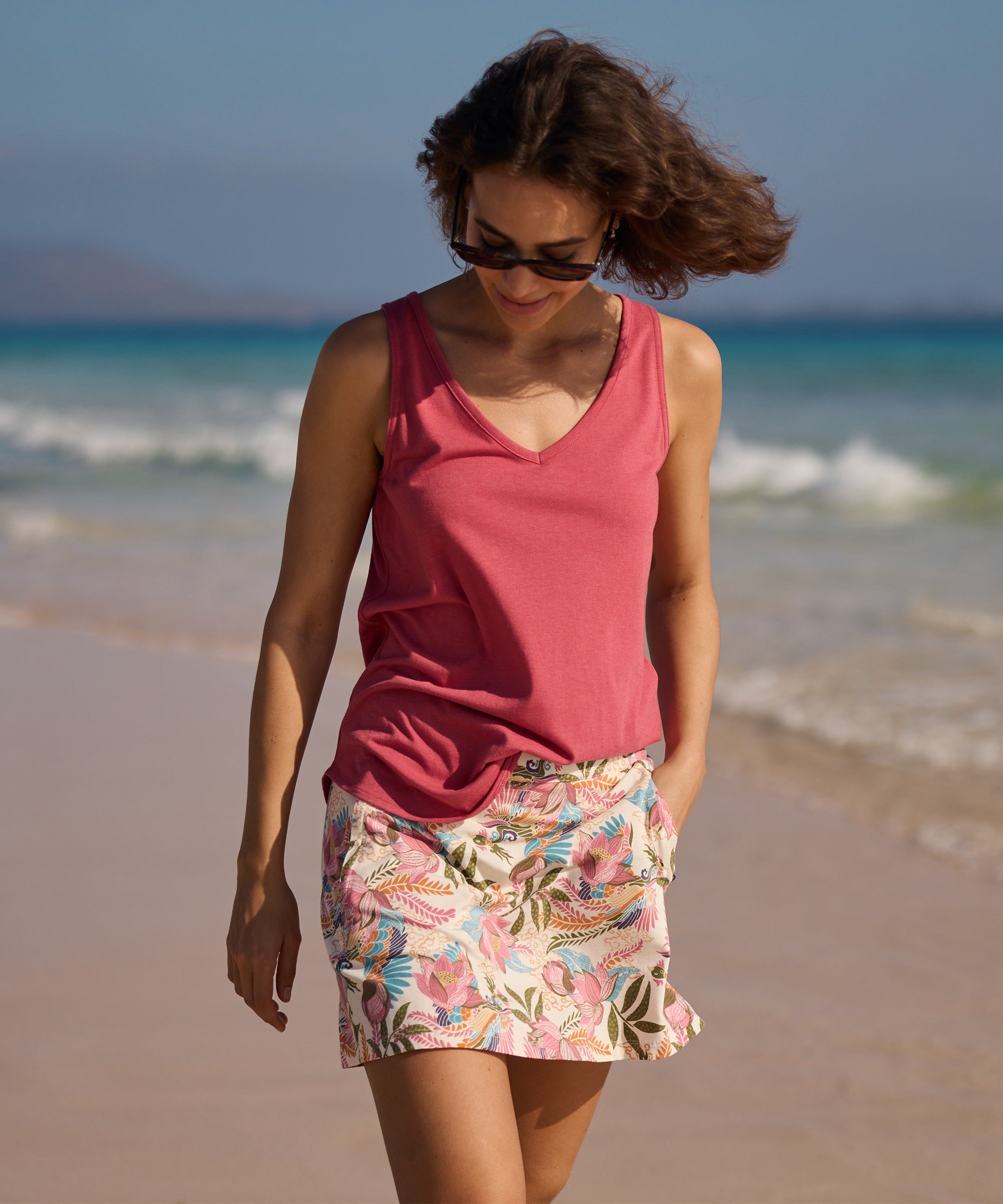 Bali V-Neck Tank Top - Rosie