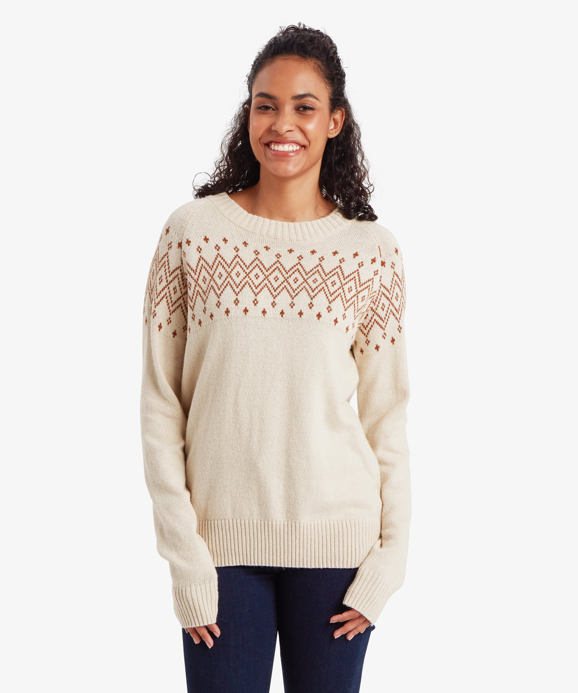 Yeshe Crew Neck Sweater - Ecru