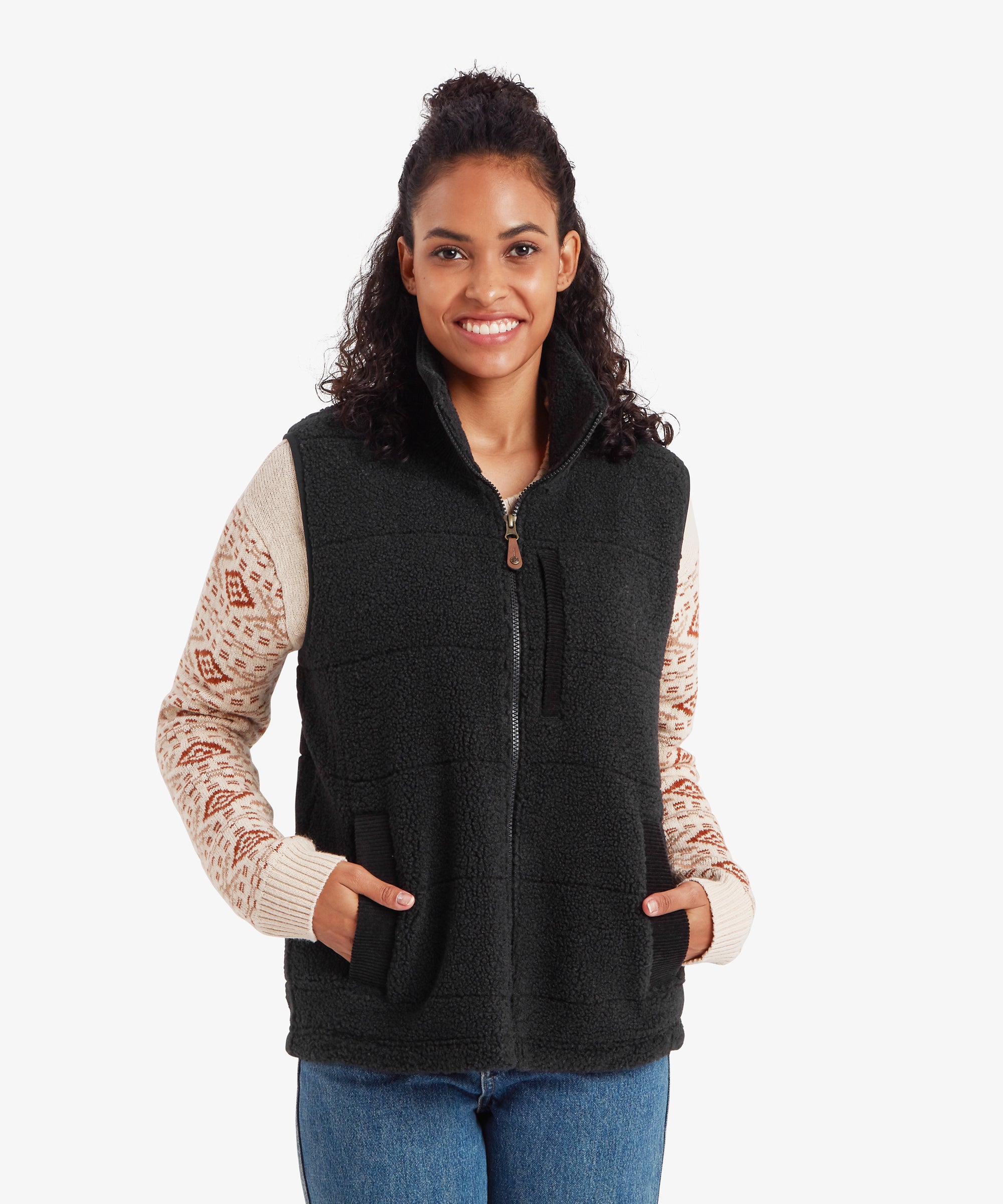 Rangeli Fleece Vest - Black