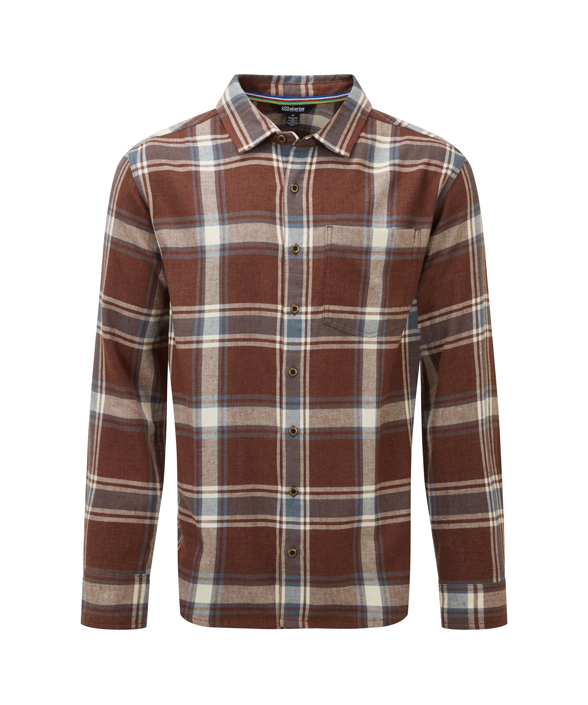 Men's Batsa Long Sleeve Shirt Brown | Sherpa Adventure Gear