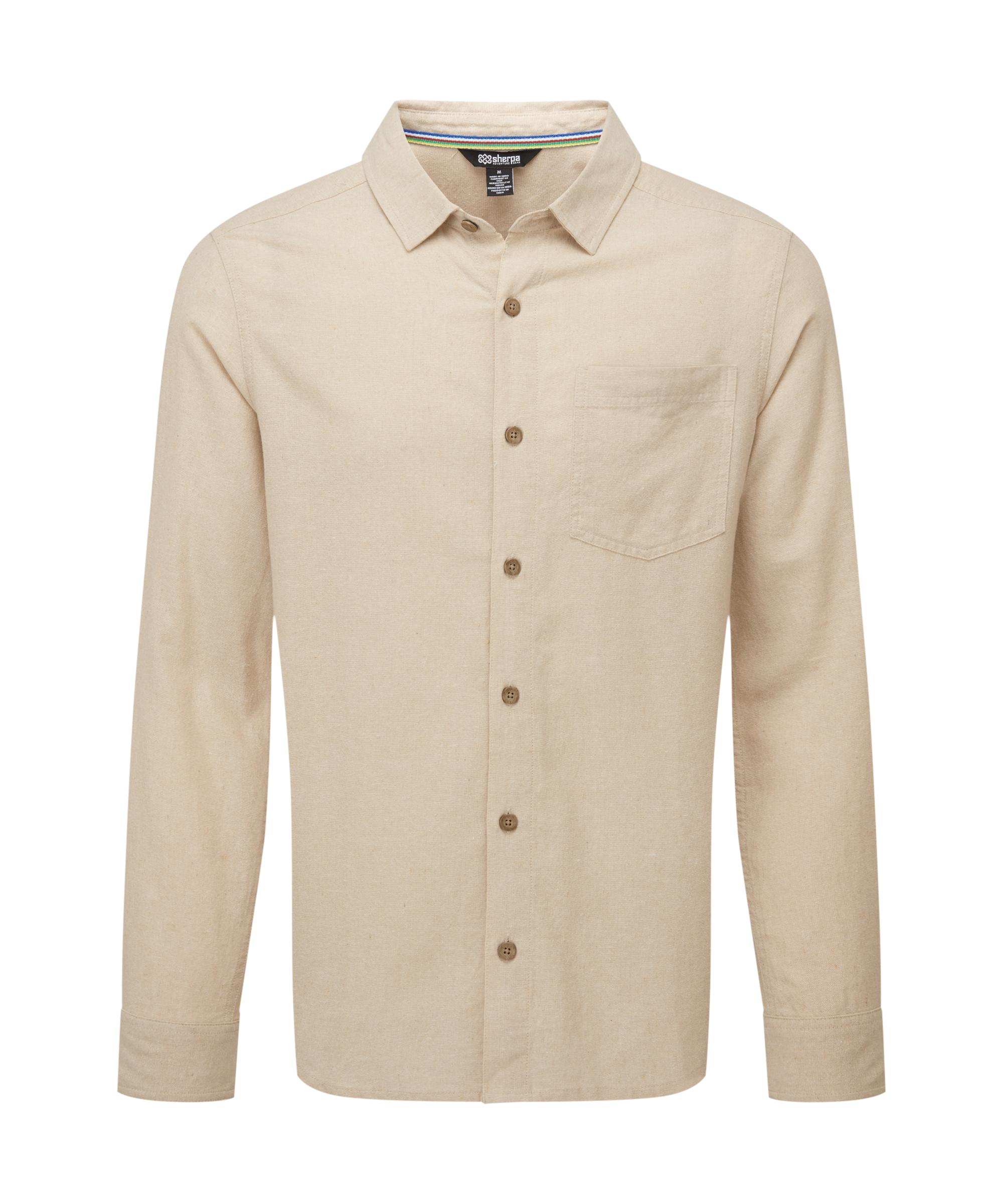 beige long sleeve dress shirt VKWEAR Men's Classic Fit Long Sleeve Wrinkle Resistant Button Down Premium Dress Shirt (Beige, M), Size: Medium