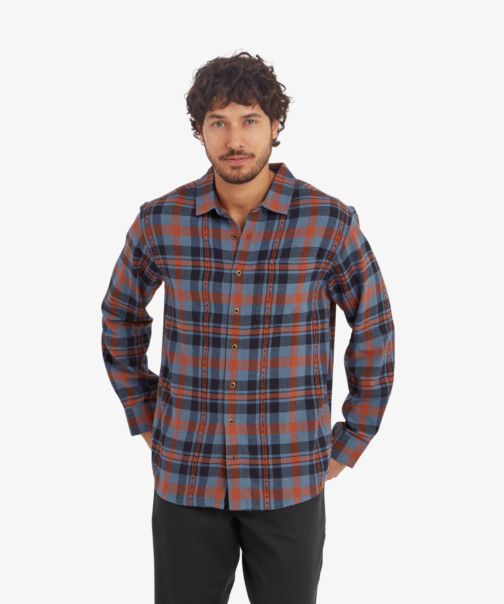 Dharan Long Sleeve Shirt - Stormy