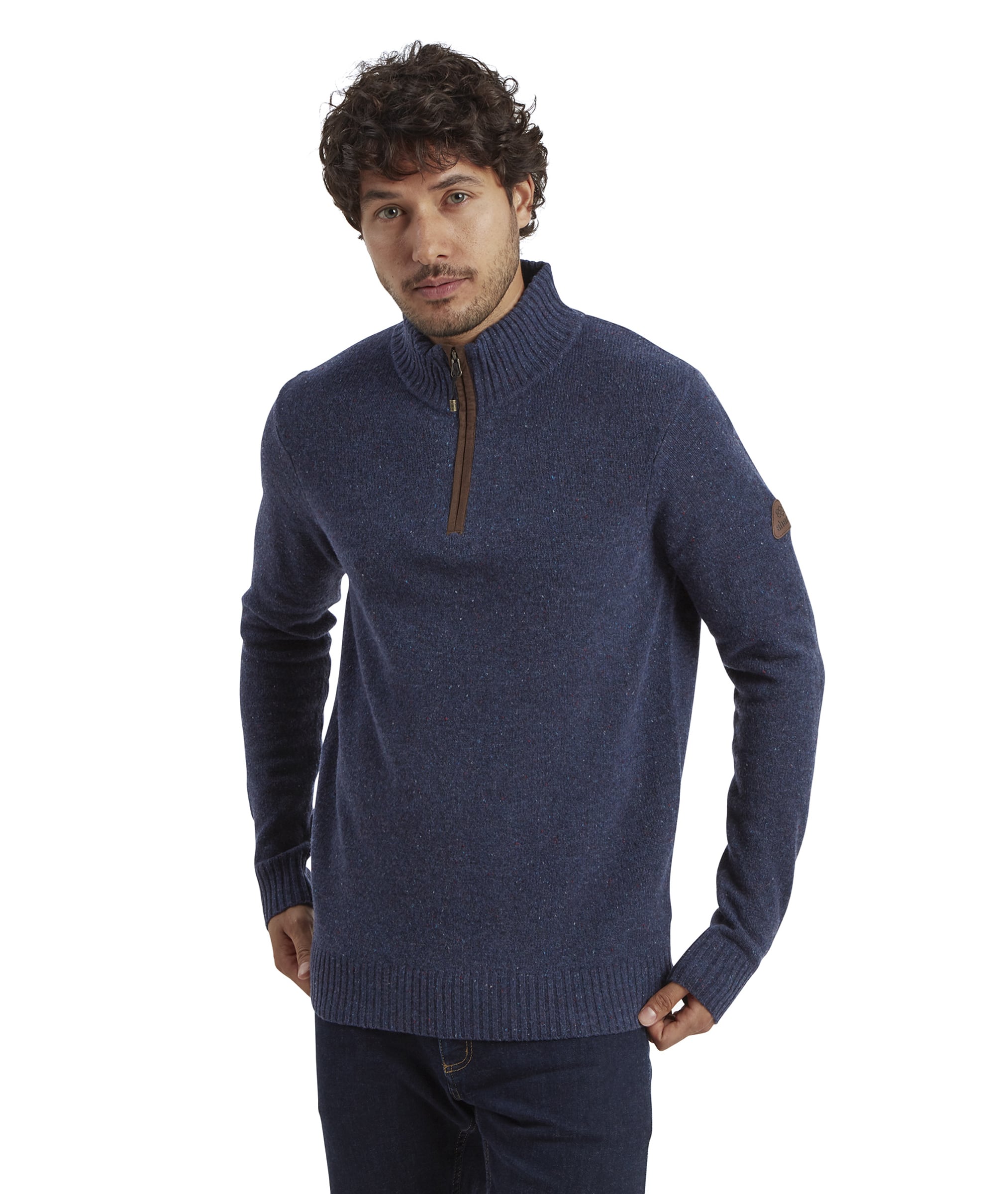 Kangtega Quarter Zip Sweater - Rathee Blue