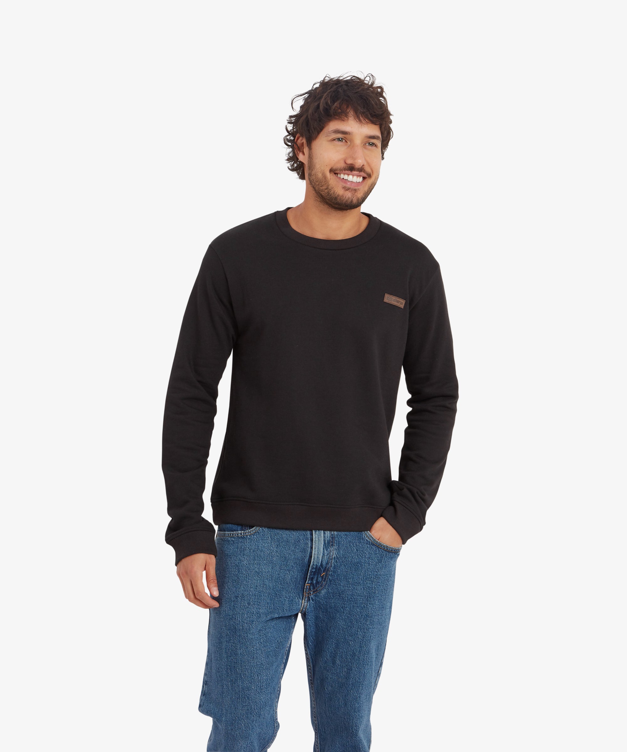 Pokhara Crew Sweatshirt - Black