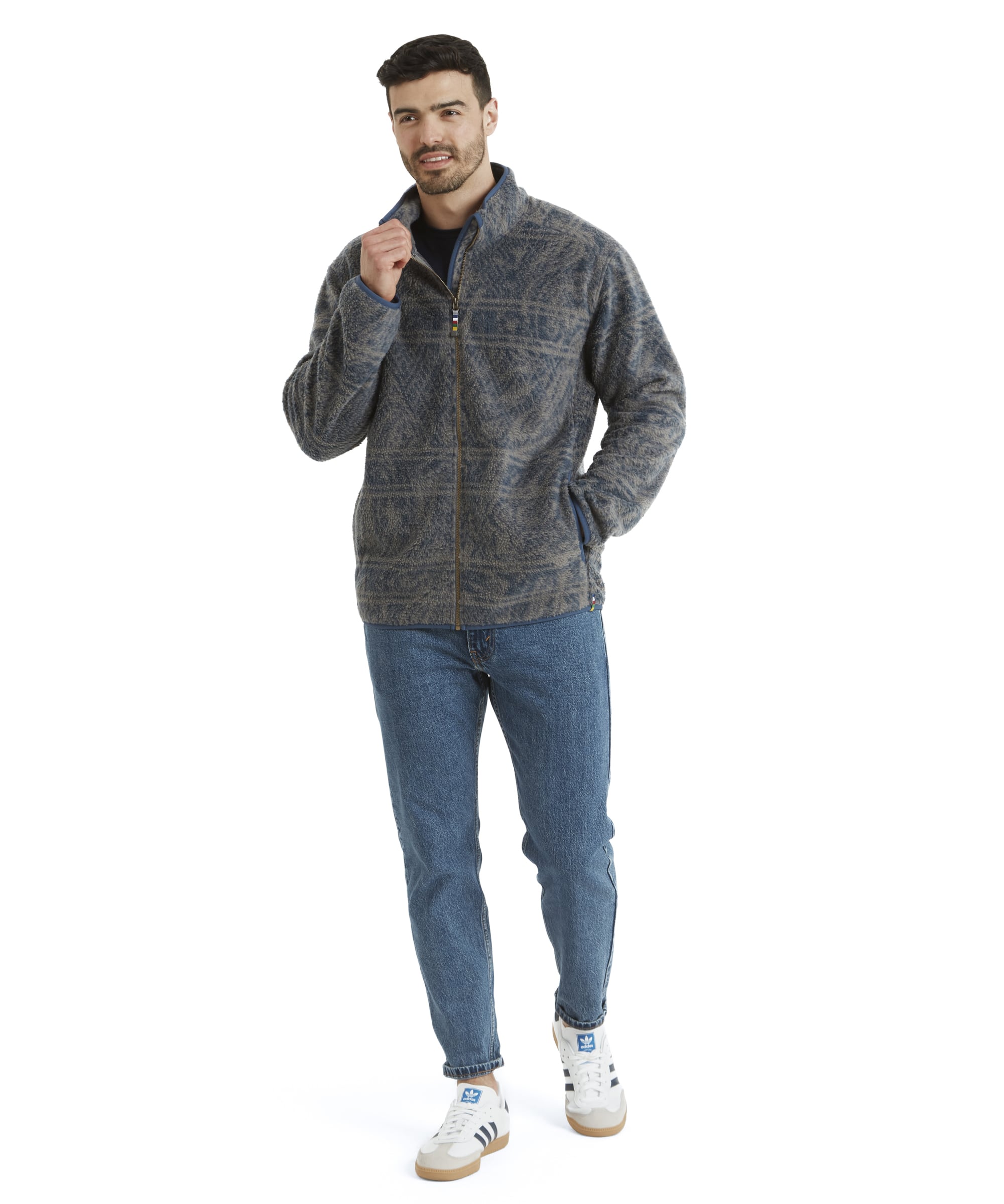 Uddesya Sherpa Fleece Jacket - Monsoon Topo