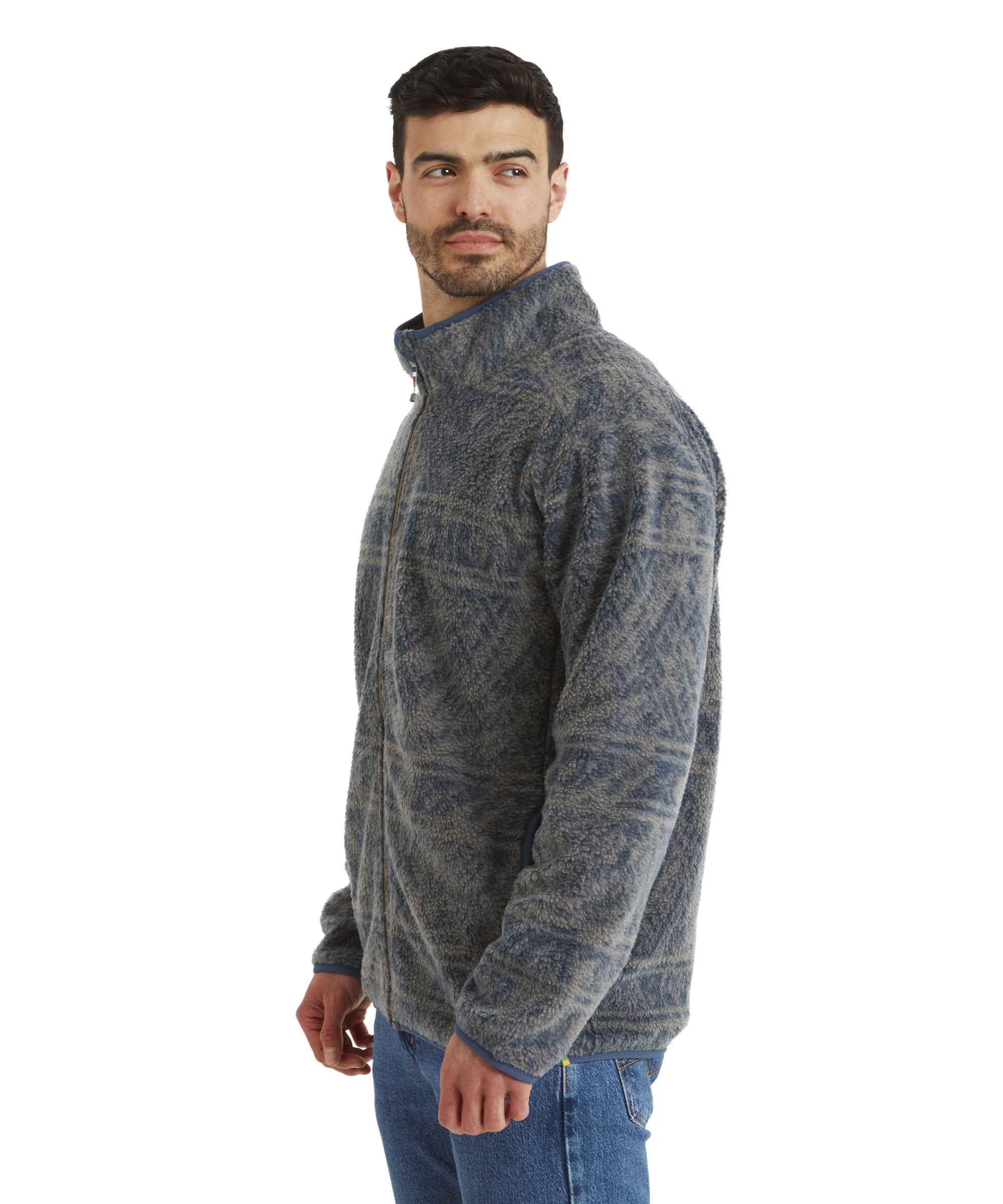 Uddesya Sherpa Fleece Jacket - Monsoon Topo