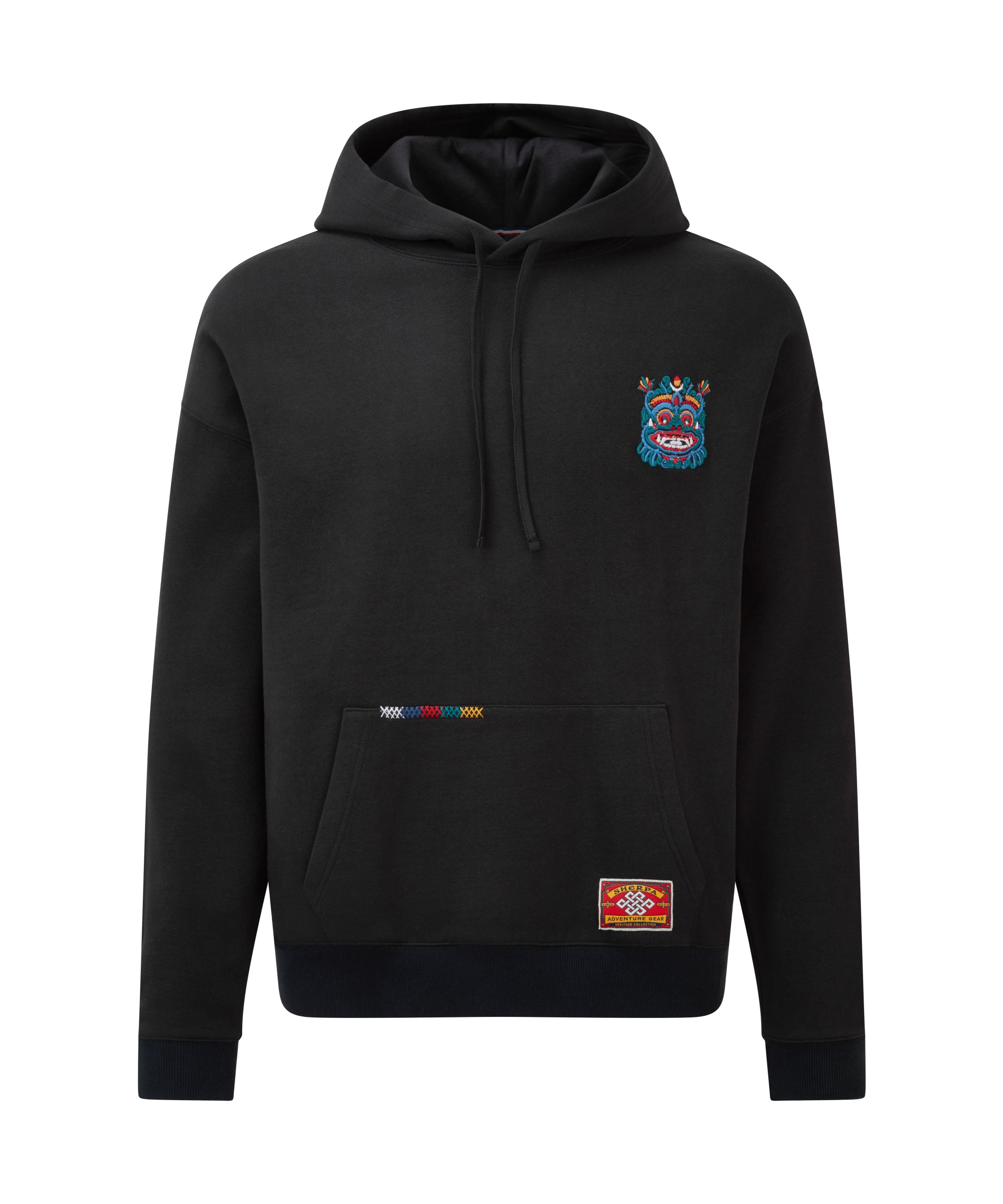 Unisex Tarcho Mask Hoodie Black | Sherpa Adventure Gear