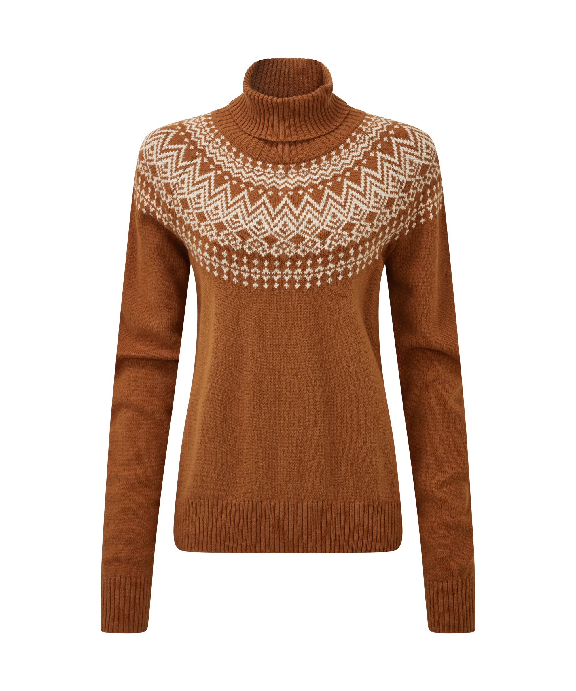 Women's Camkilo Roll Neck Sweater Brown | Sherpa Adventure Gear