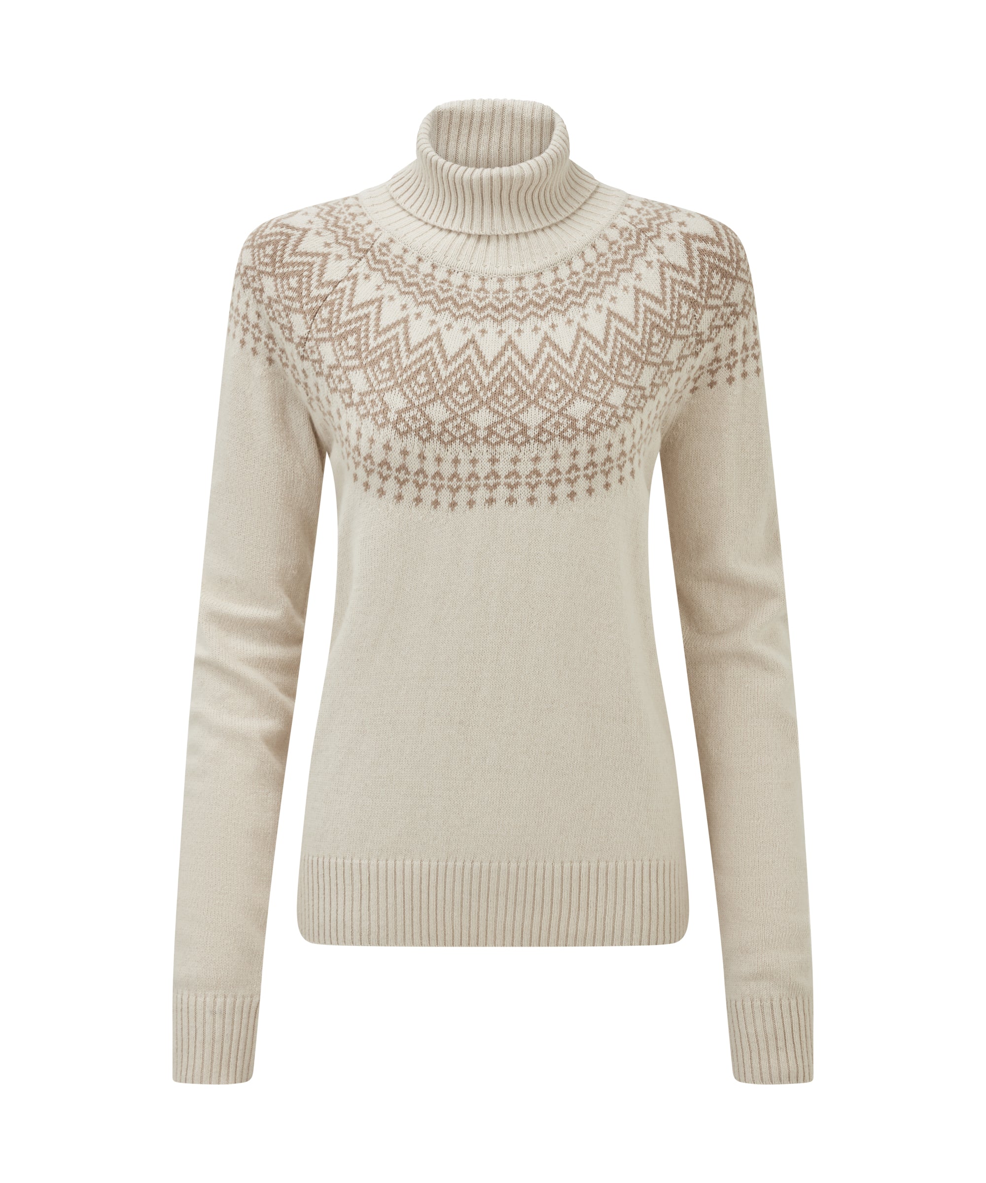 Women's Camkilo Roll Neck Sweater Cream | Sherpa Adventure Gear