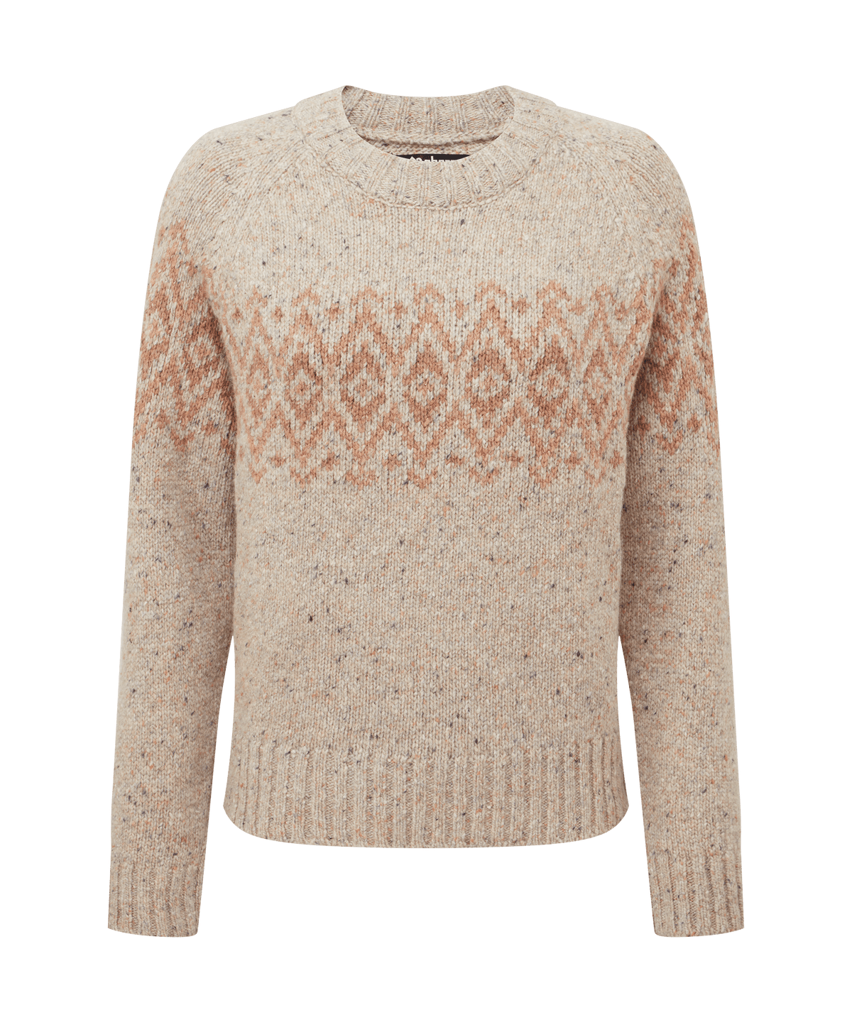 Front view of Sherpa Adventure Gear knit sweater in cream white.