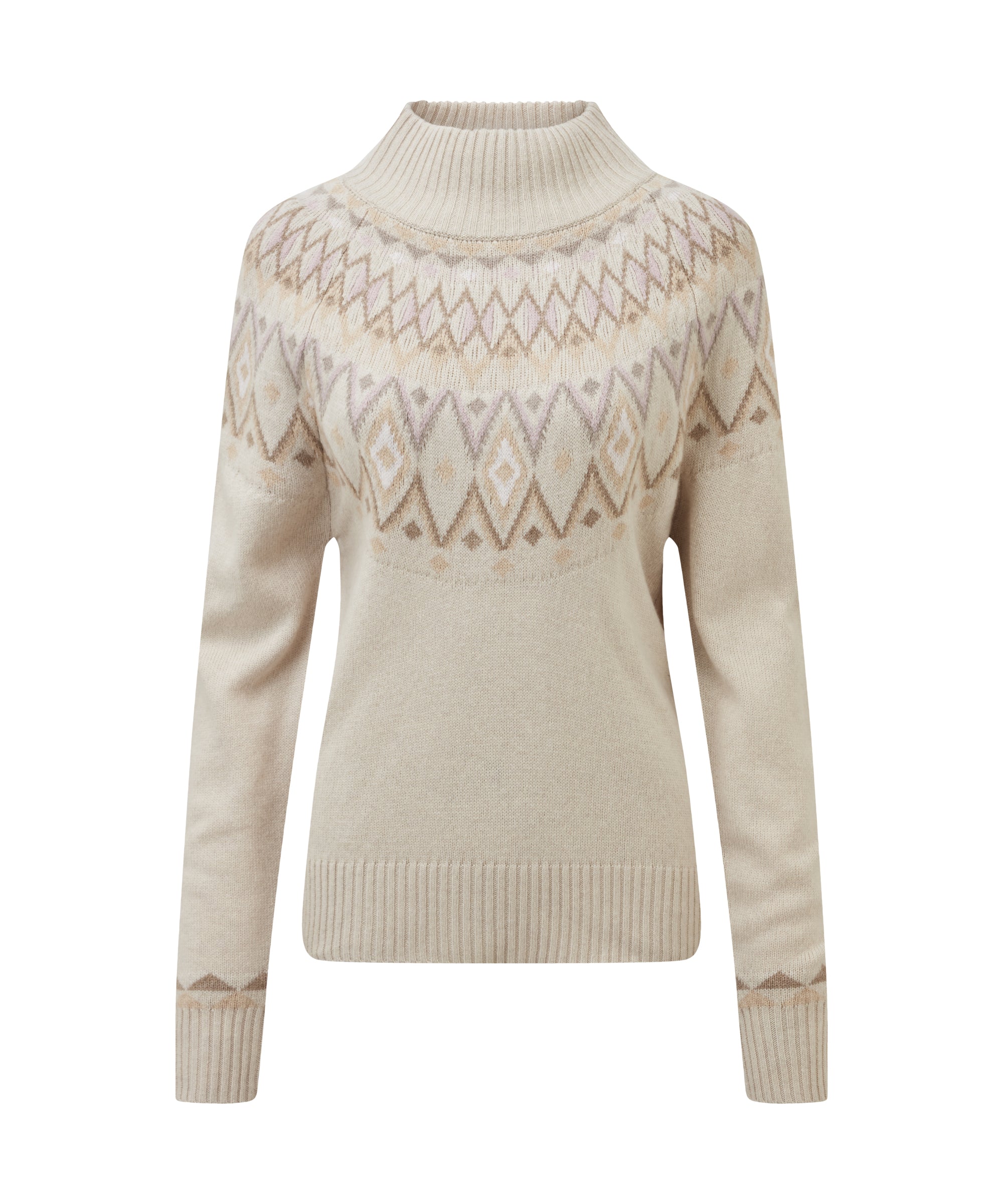 Indu Mock Neck Sweater - Ecru