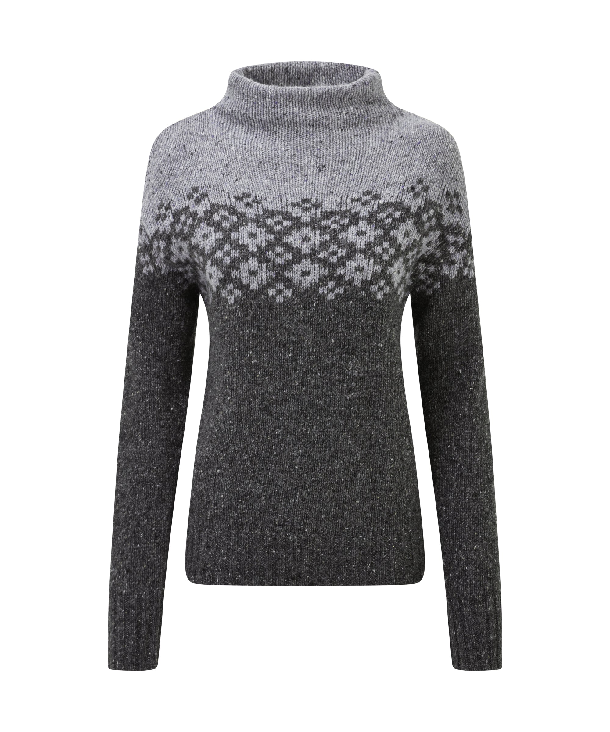 Mandari Mock Neck Sweater - Charcoal