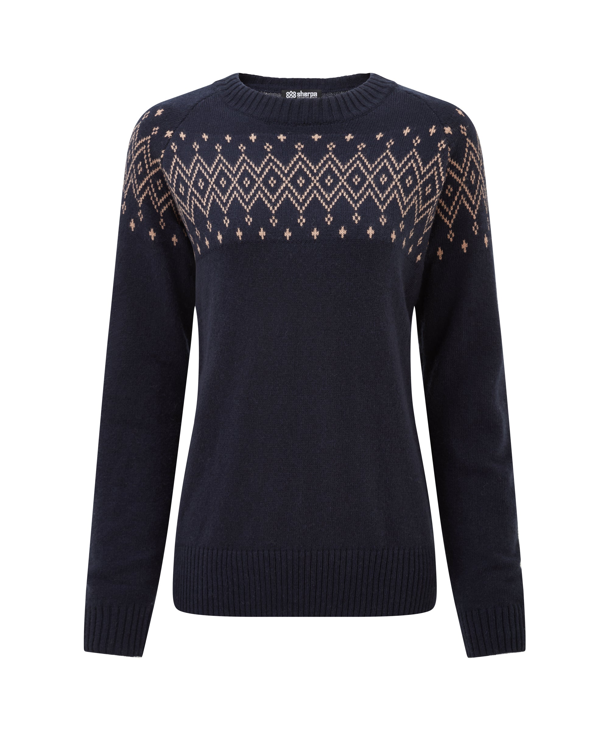 Yeshe Crew Neck Sweater - Rathee Blue