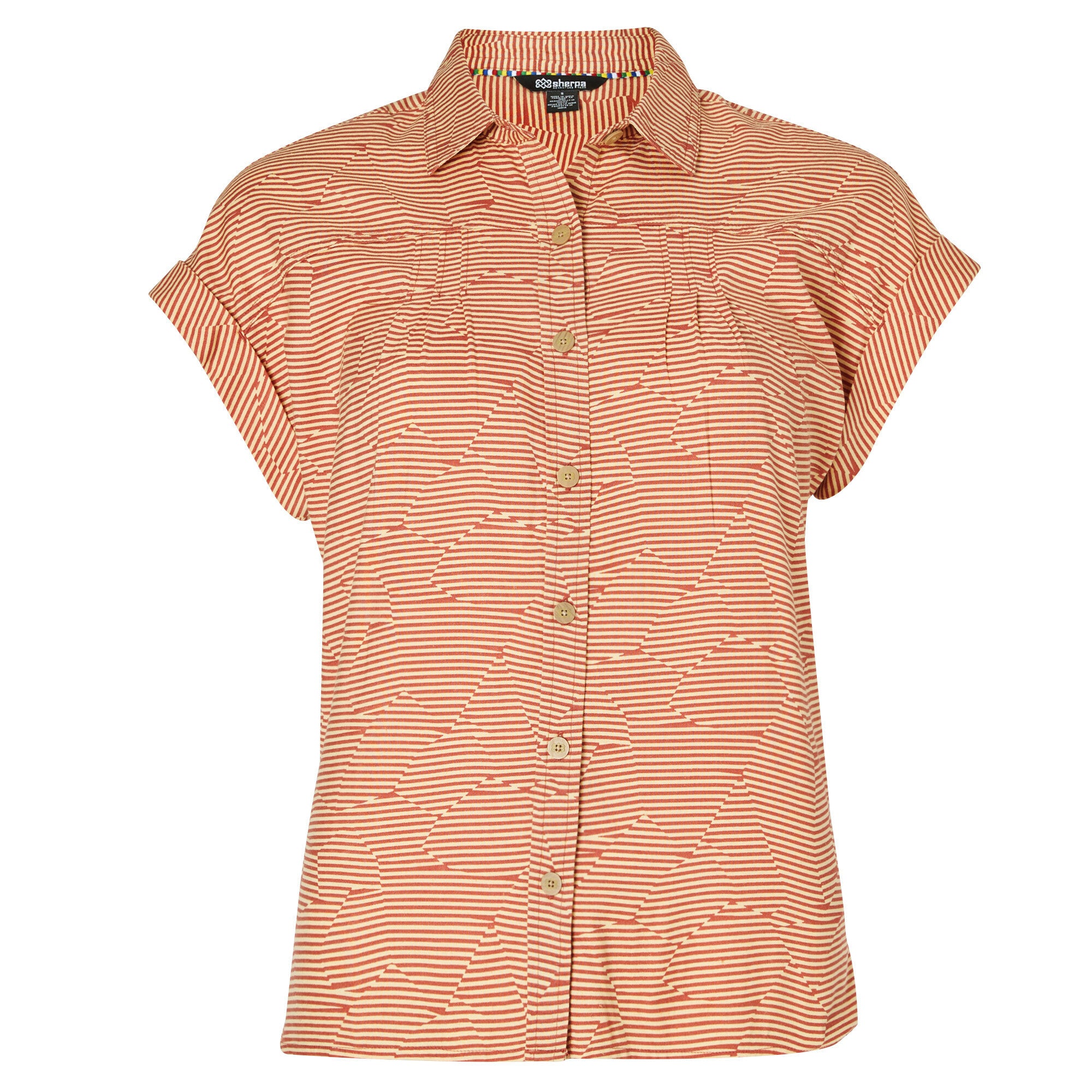 Sherpa Adventure Gear Tharu Camp Shirt in Orange