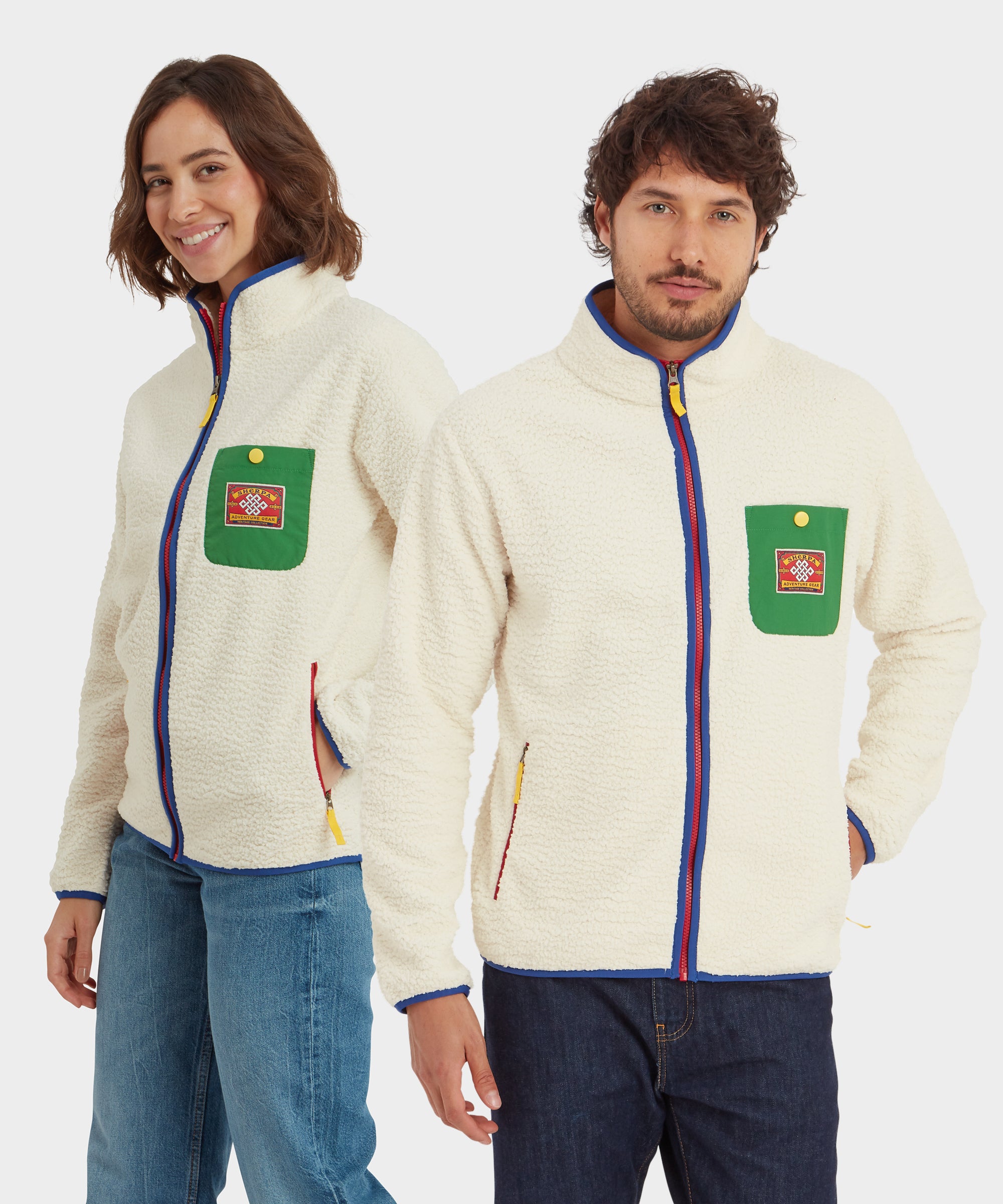 Unisex Tarcho Full Zip Jacket cream | Sherpa Adventure Gear