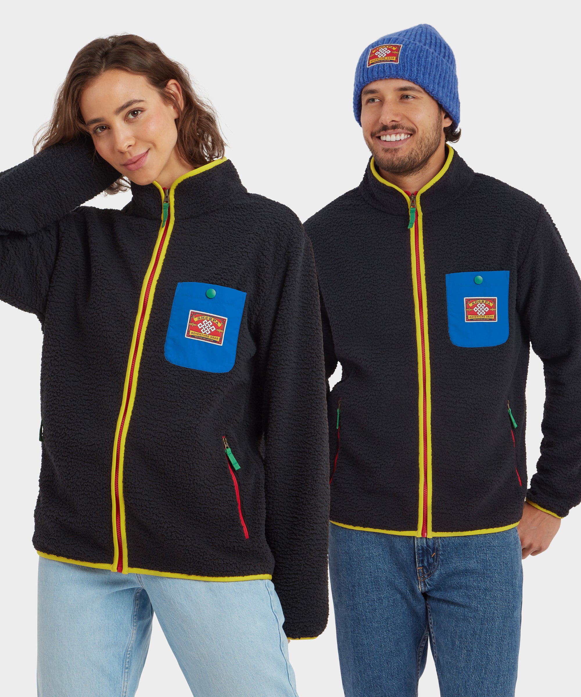 Unisex Tarcho Full Zip Fleece Black | Sherpa Adventure Gear