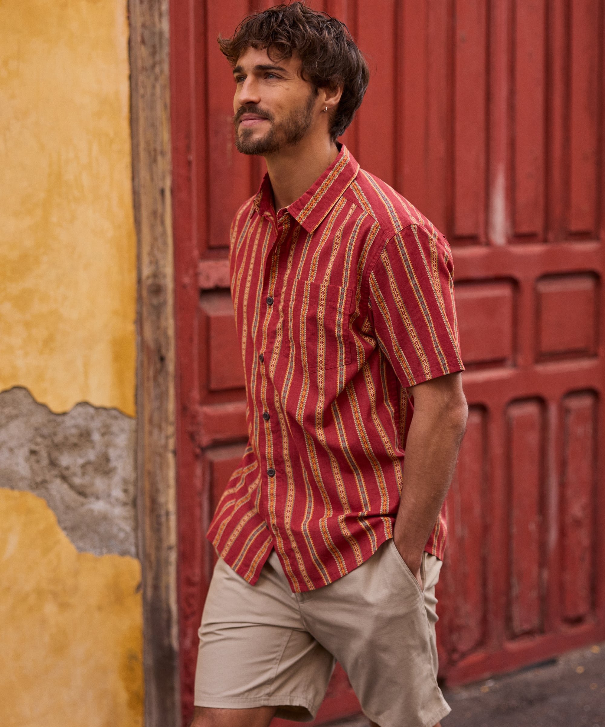 Rupa Short Sleeve Shirt - Rust