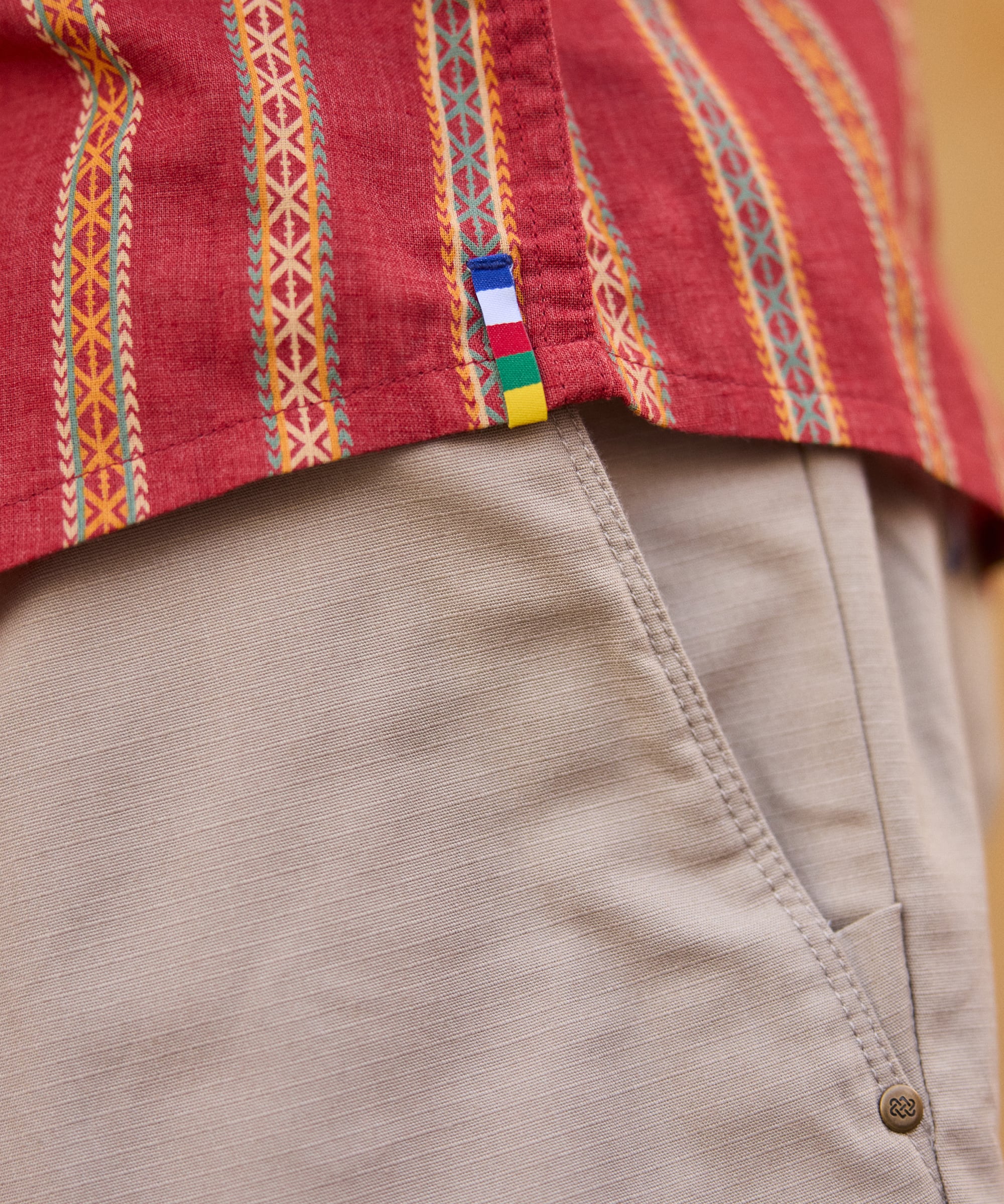 Rupa Short Sleeve Shirt - Rust