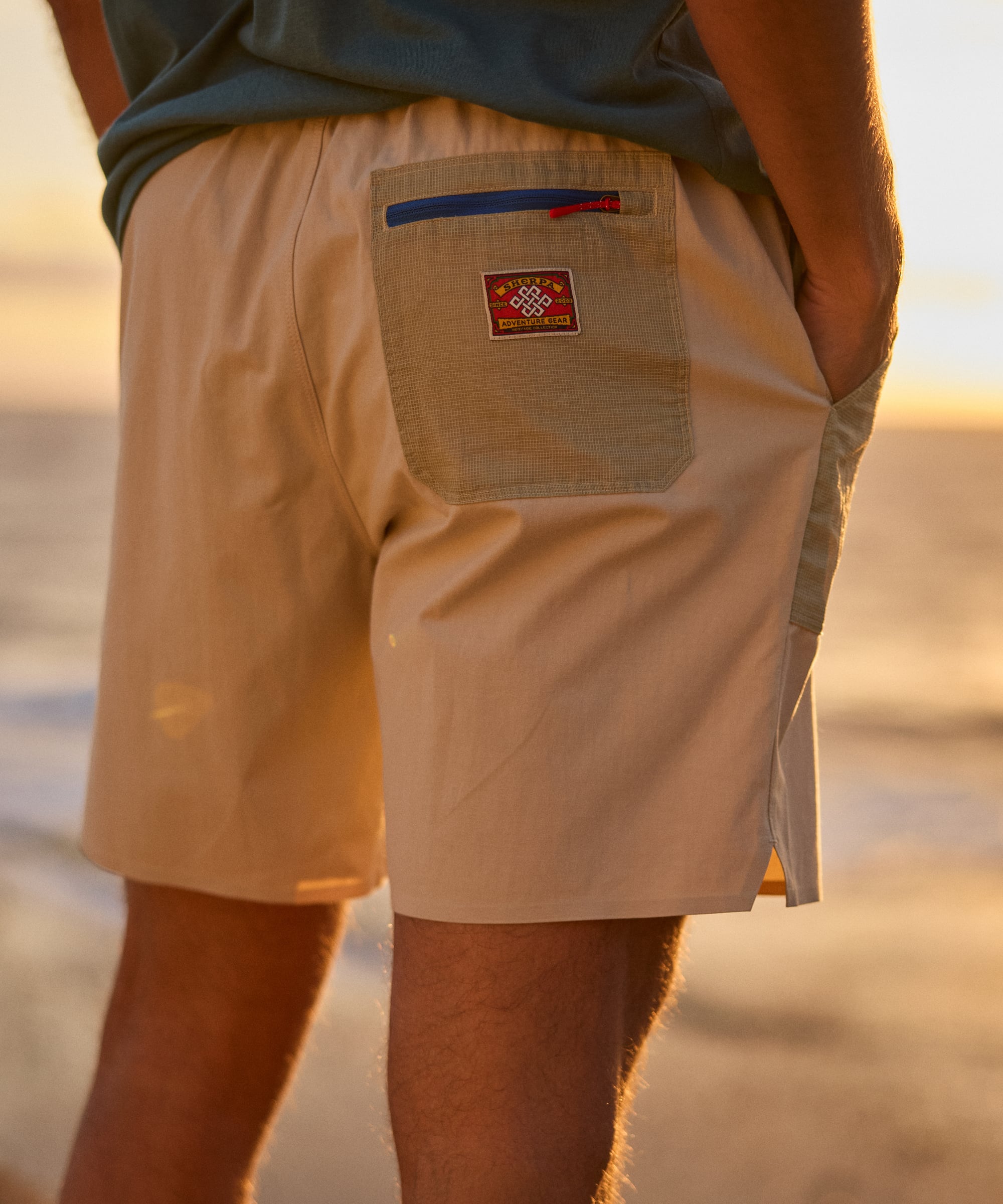 Mens Tarcho Retro Shorts Khaki | Sherpa Adventure Gear