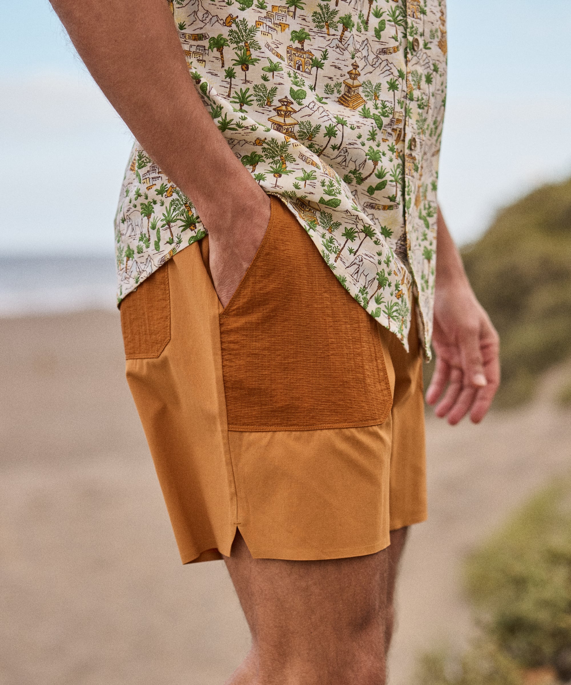 Tarcho Retro Shorts 7in - Argan Oil