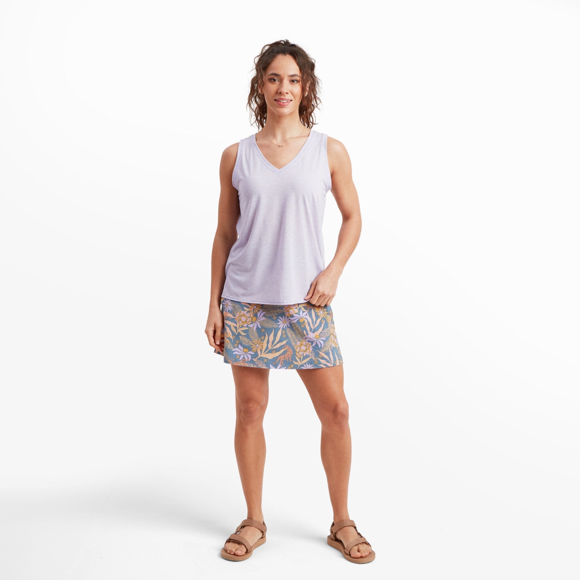 Womens Asha V-Neck Top Purple | Sherpa Adventure Gear