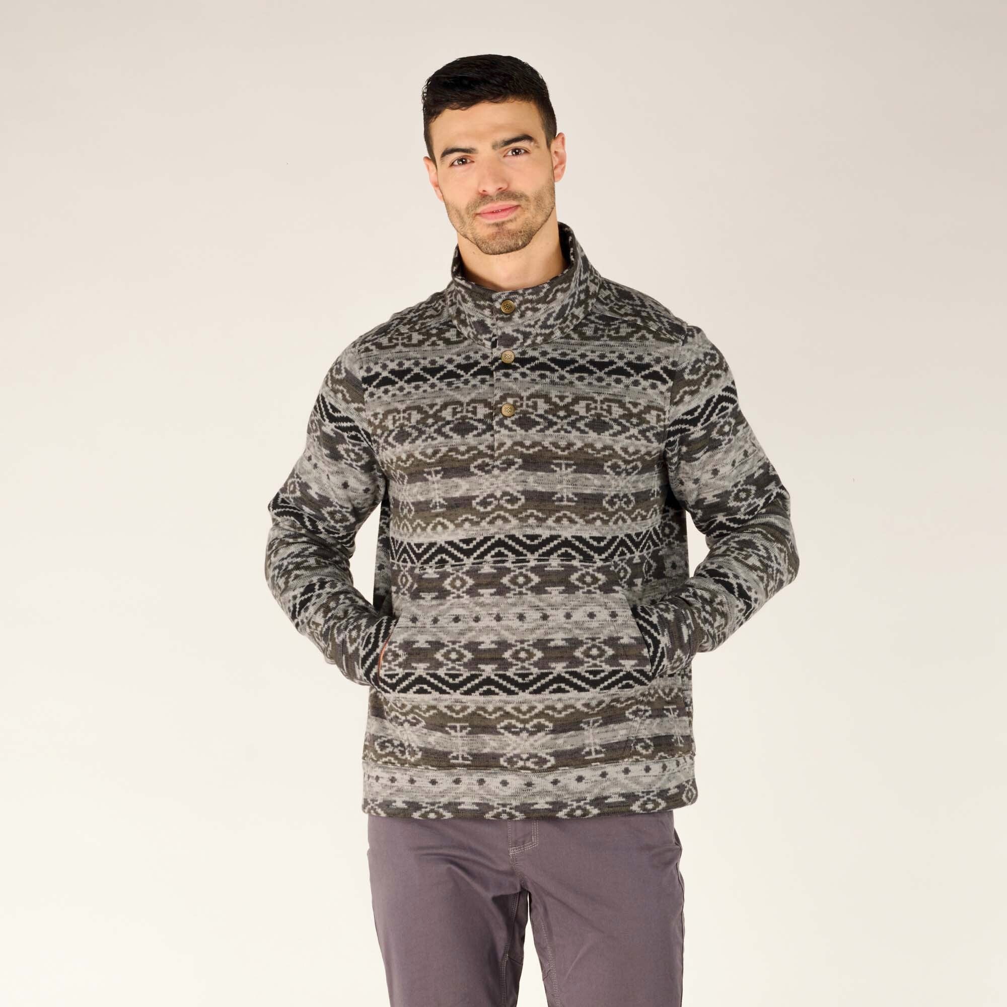 Mens Bhutan Pullover Grey | Sherpa Adventure Gear