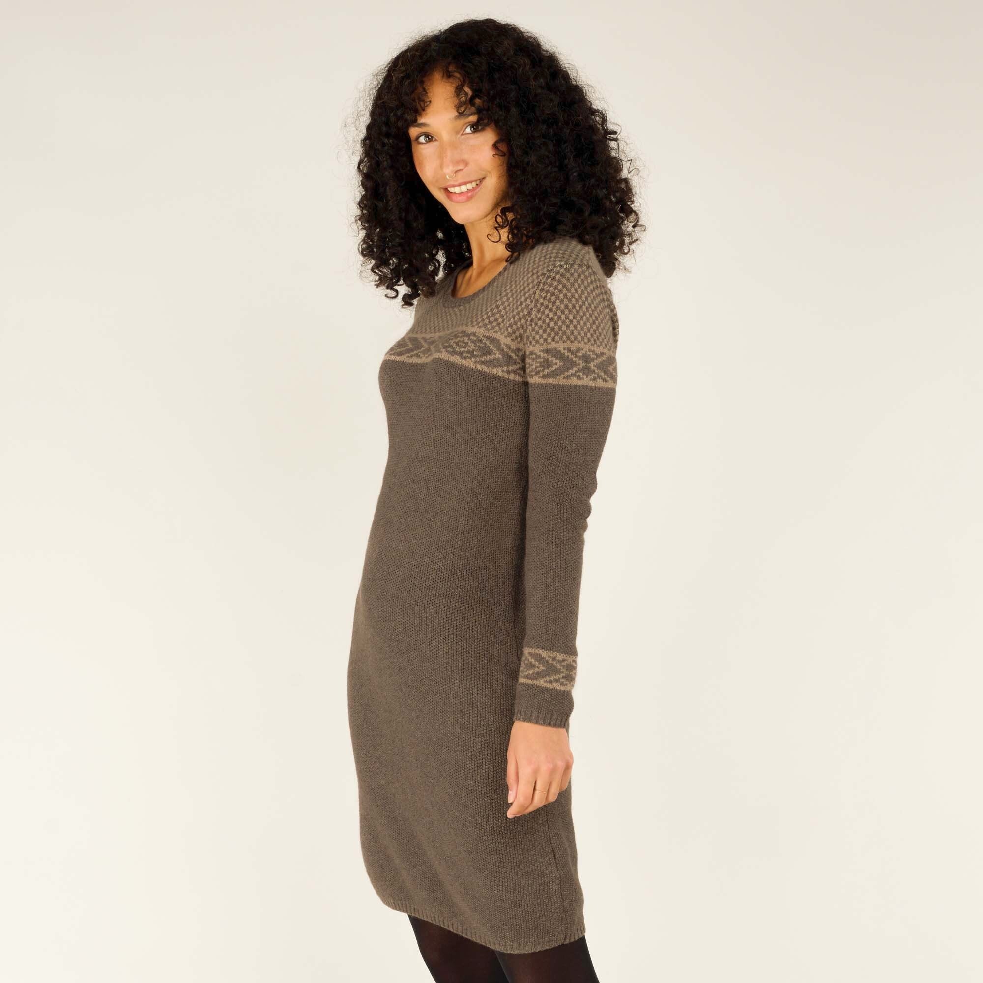 Womens Maya Texture Dress Grey | Sherpa Adventure Gear