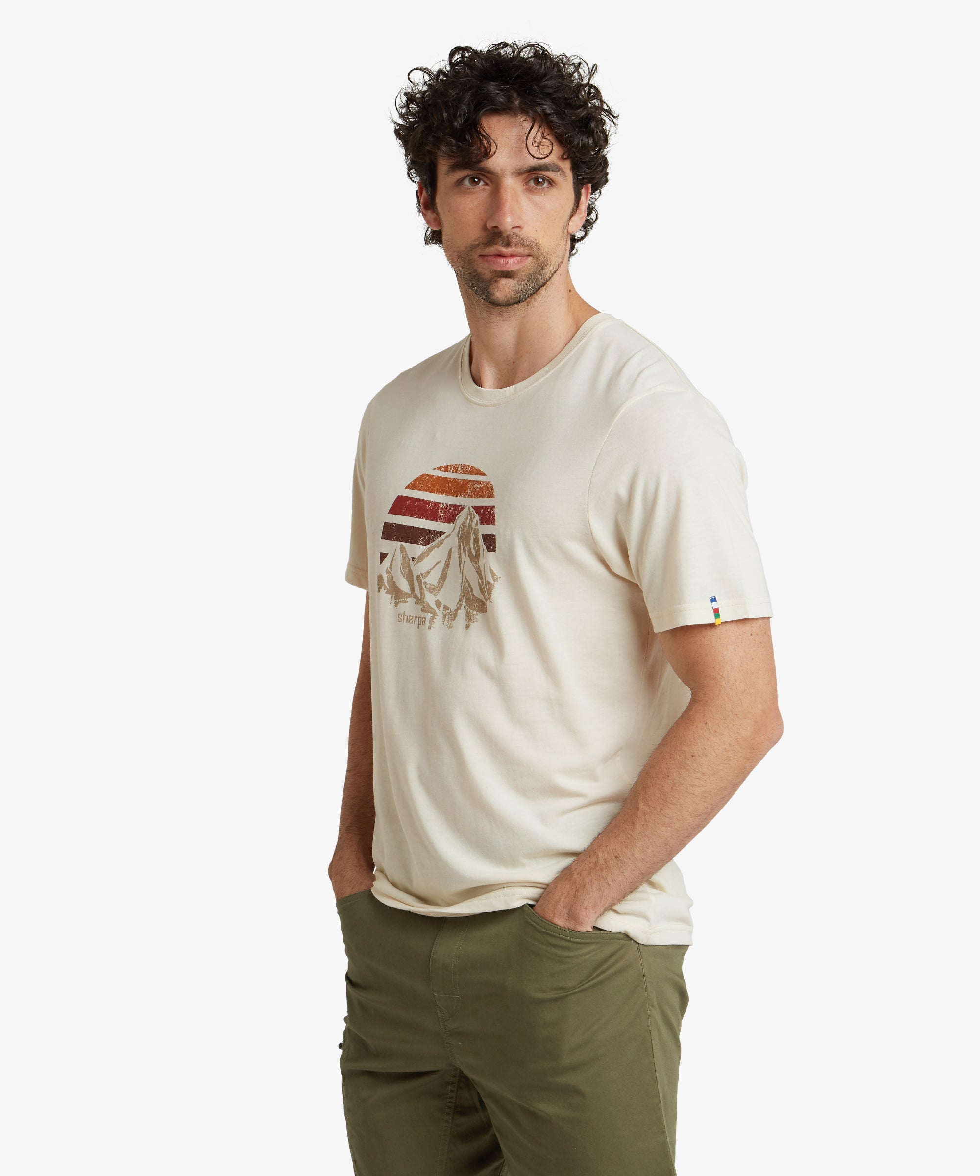 Men's Bali Retro T-Shirt White | Sherpa Adventure Gear
