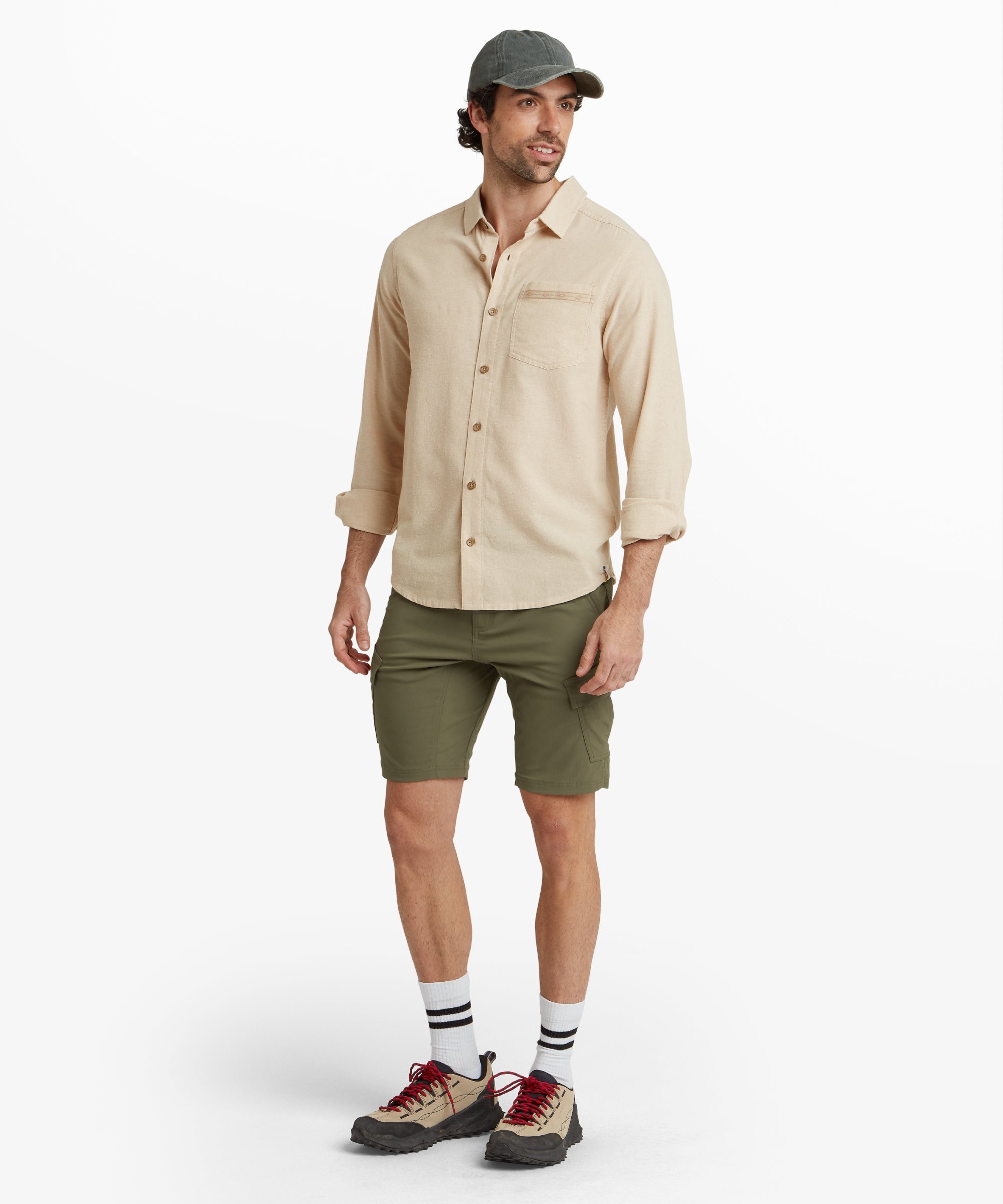 Mens Bara Cargo Shorts Green | Sherpa Adventure Gear