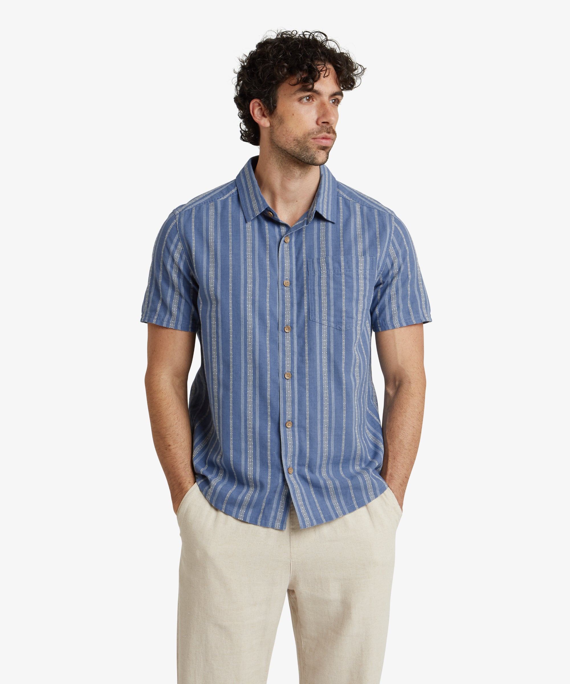 Men's Belbari Shirt Blue | Sherpa Adventure Gear