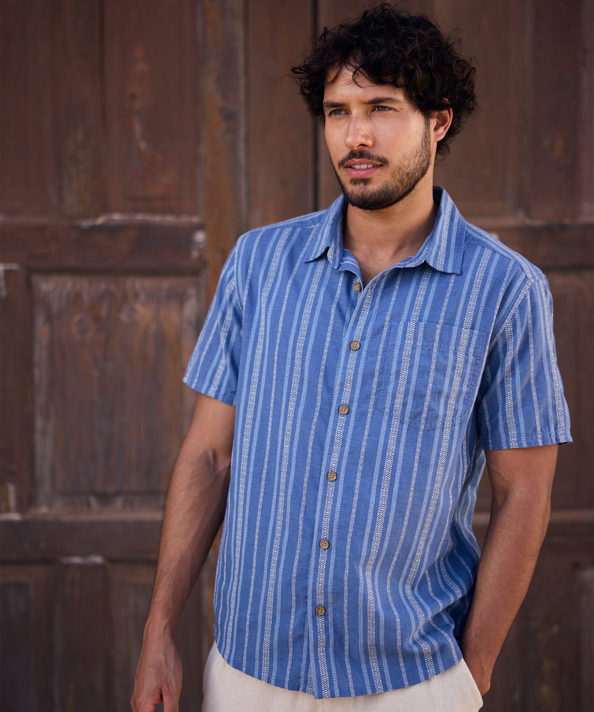 Men's Belbari Shirt Blue | Sherpa Adventure Gear