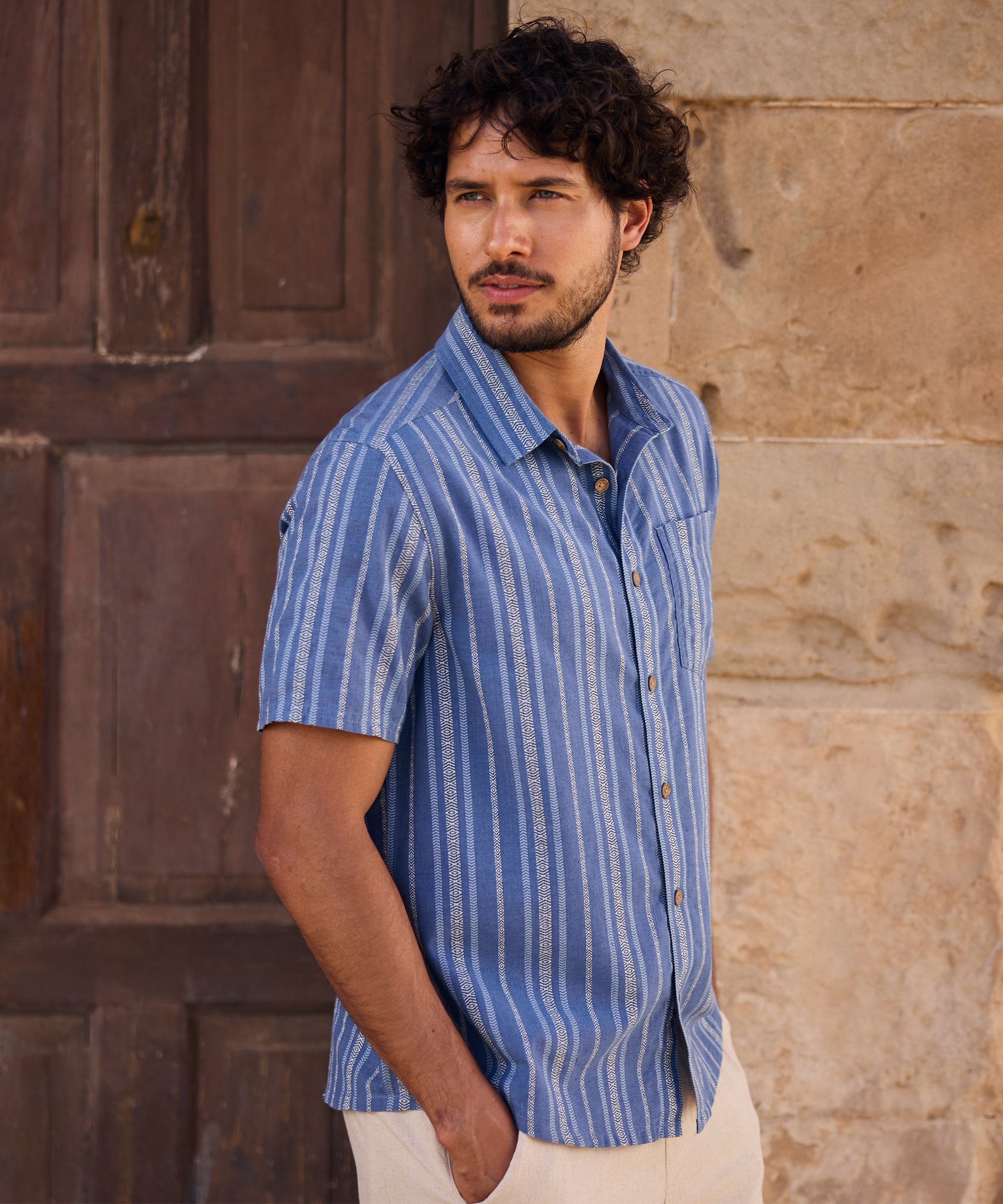 Belbari Short Sleeve Shirt - Seaport Blue