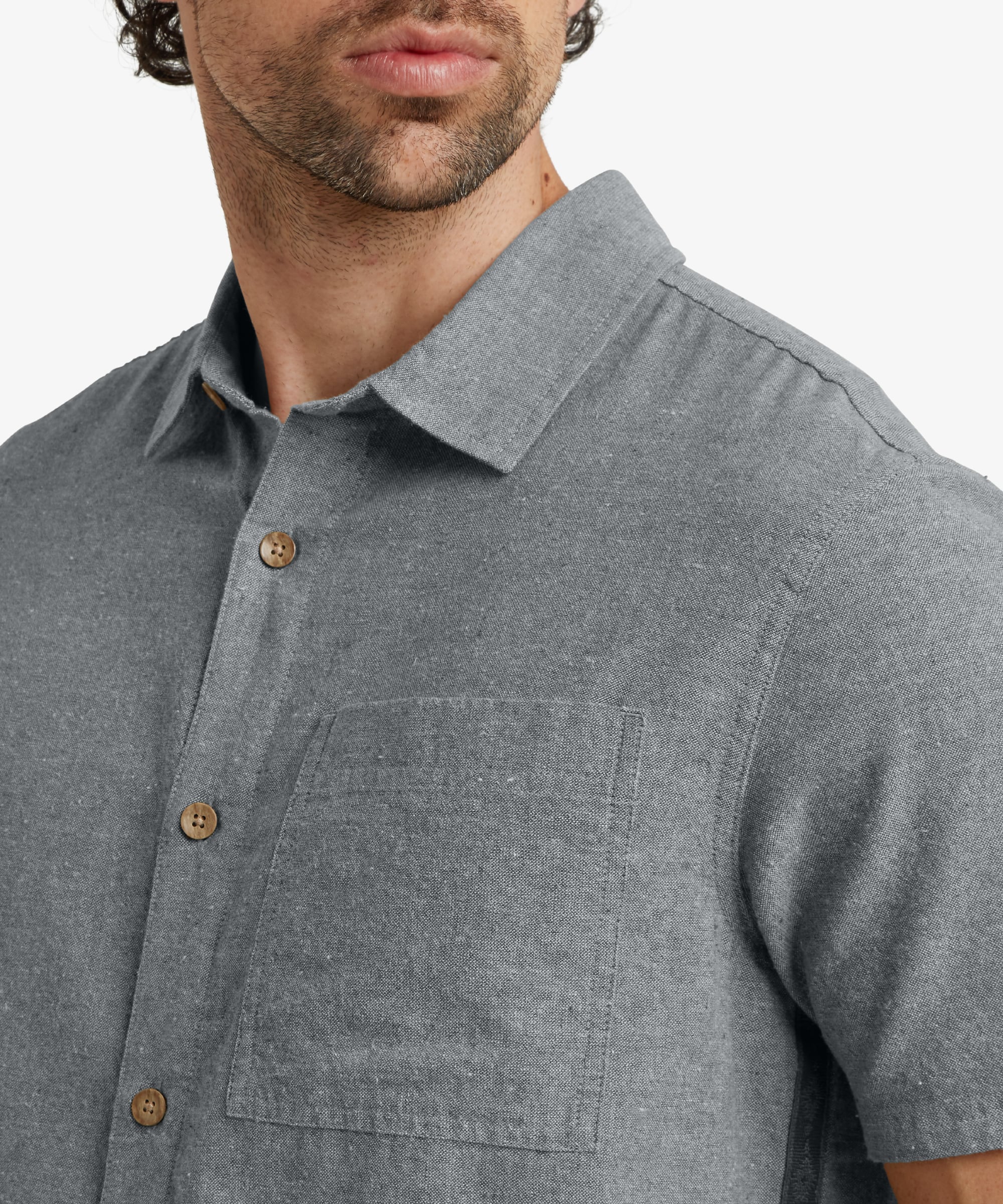 Men's Daha Short Sleeve Shirt Grey | Sherpa Adventure Gear