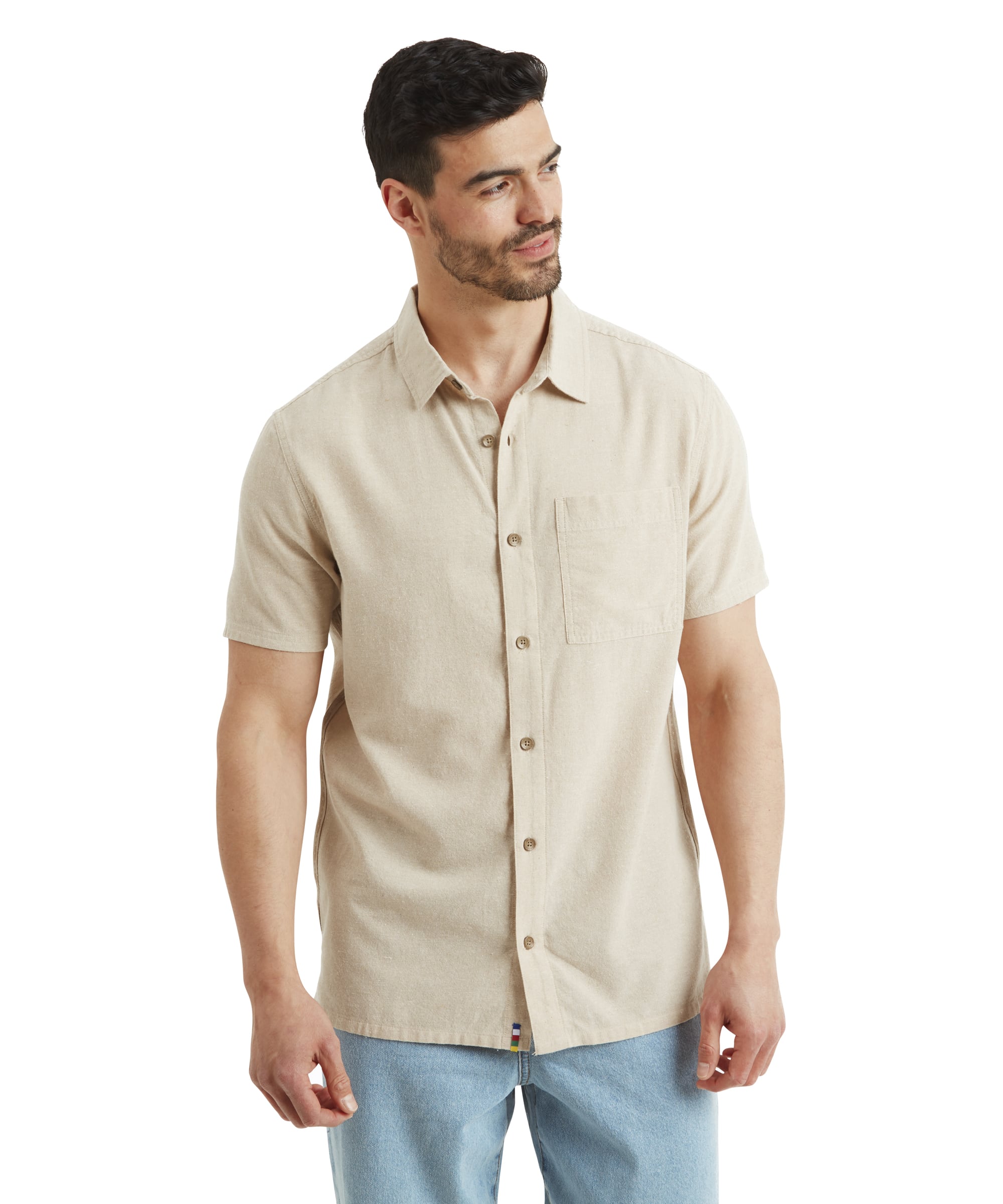 Men's Daha Short Sleeve Shirt Brown | Sherpa Adventure Gear