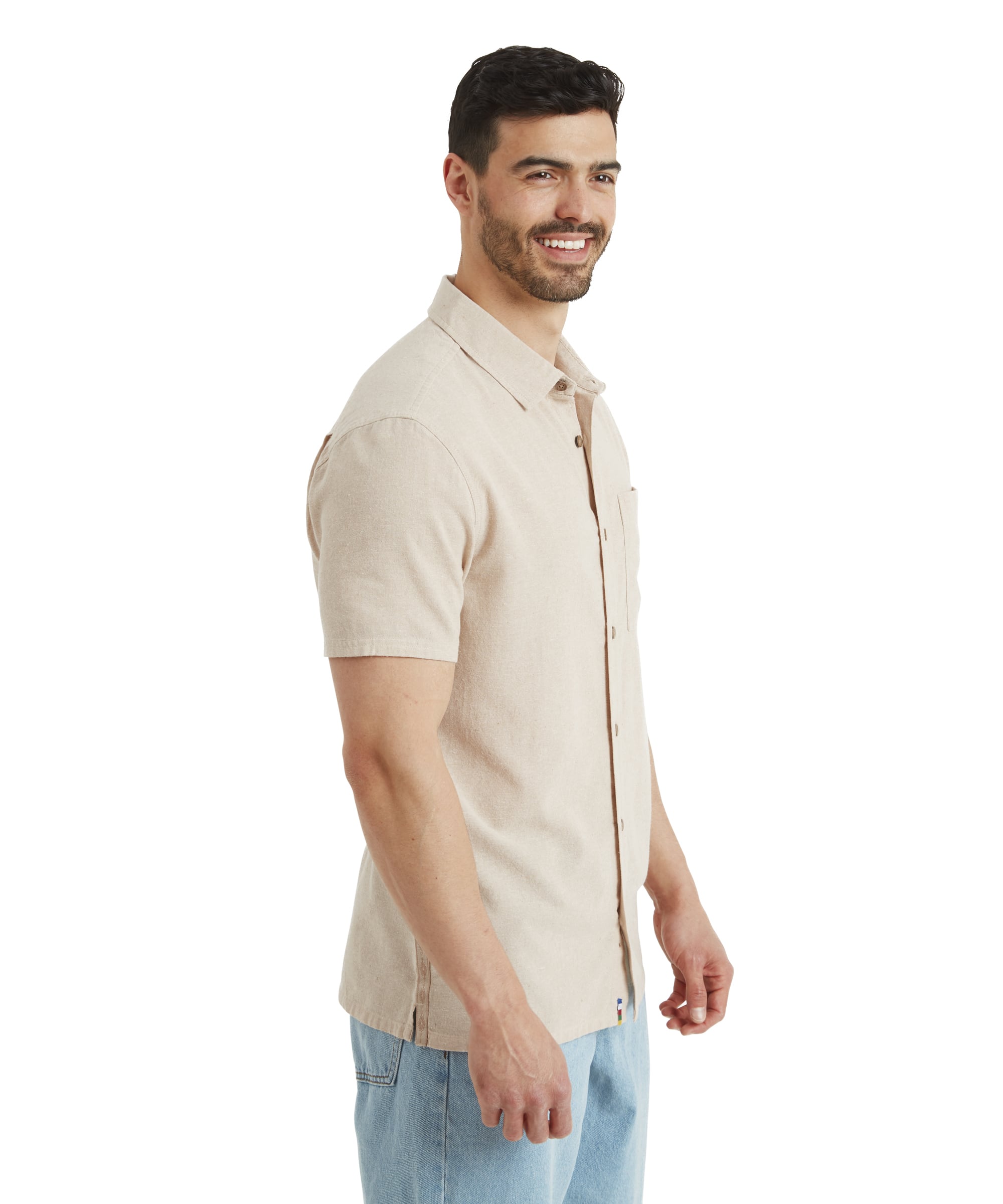 Men's Daha Short Sleeve Shirt Brown | Sherpa Adventure Gear