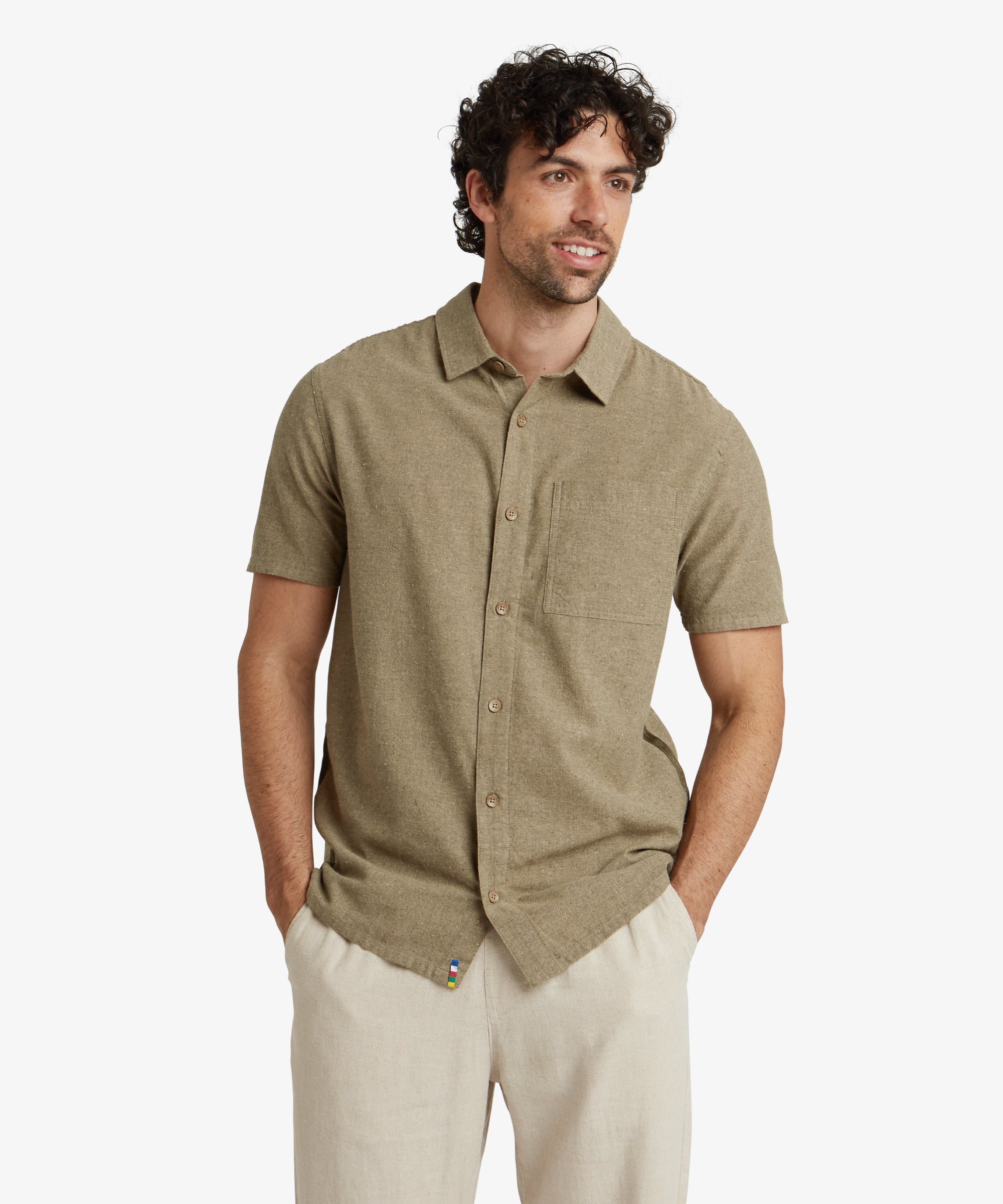Men's Daha Short Sleeve Shirt Grey | Sherpa Adventure Gear