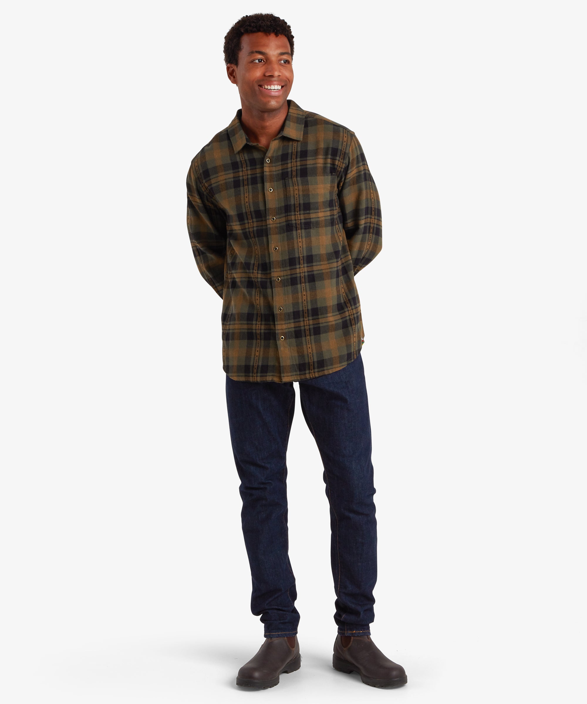 Dharan Langarmshirt – Evergreen