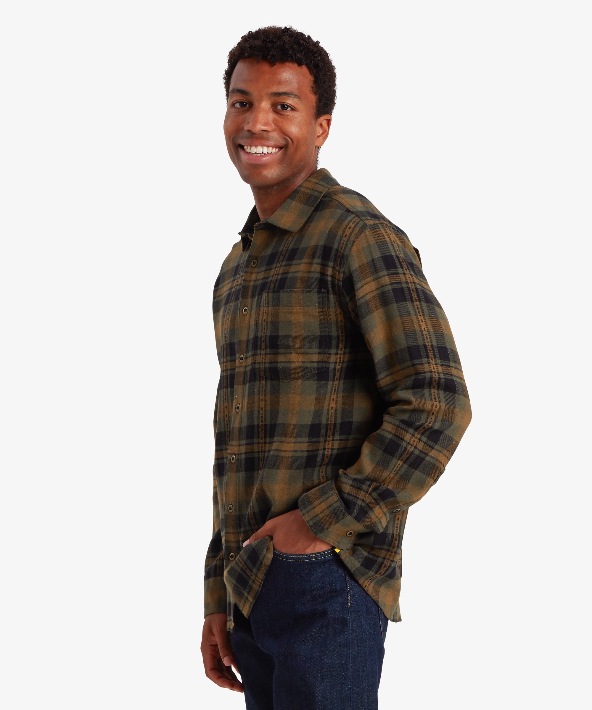 Dharan Langarmshirt – Evergreen