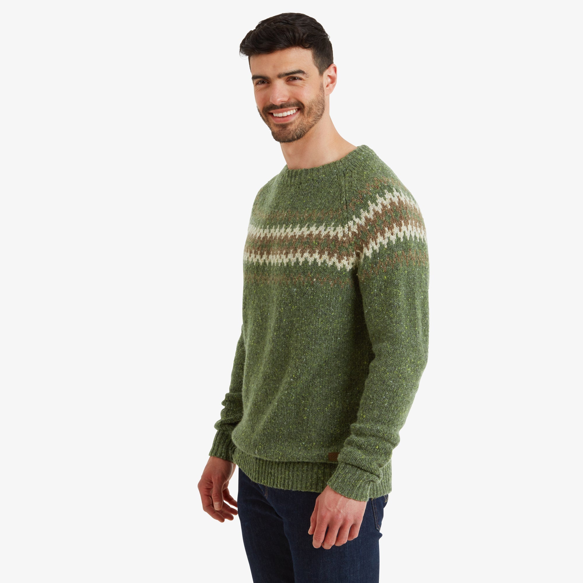 Mens Dumji Sweater Green | Sherpa Adventure Gear