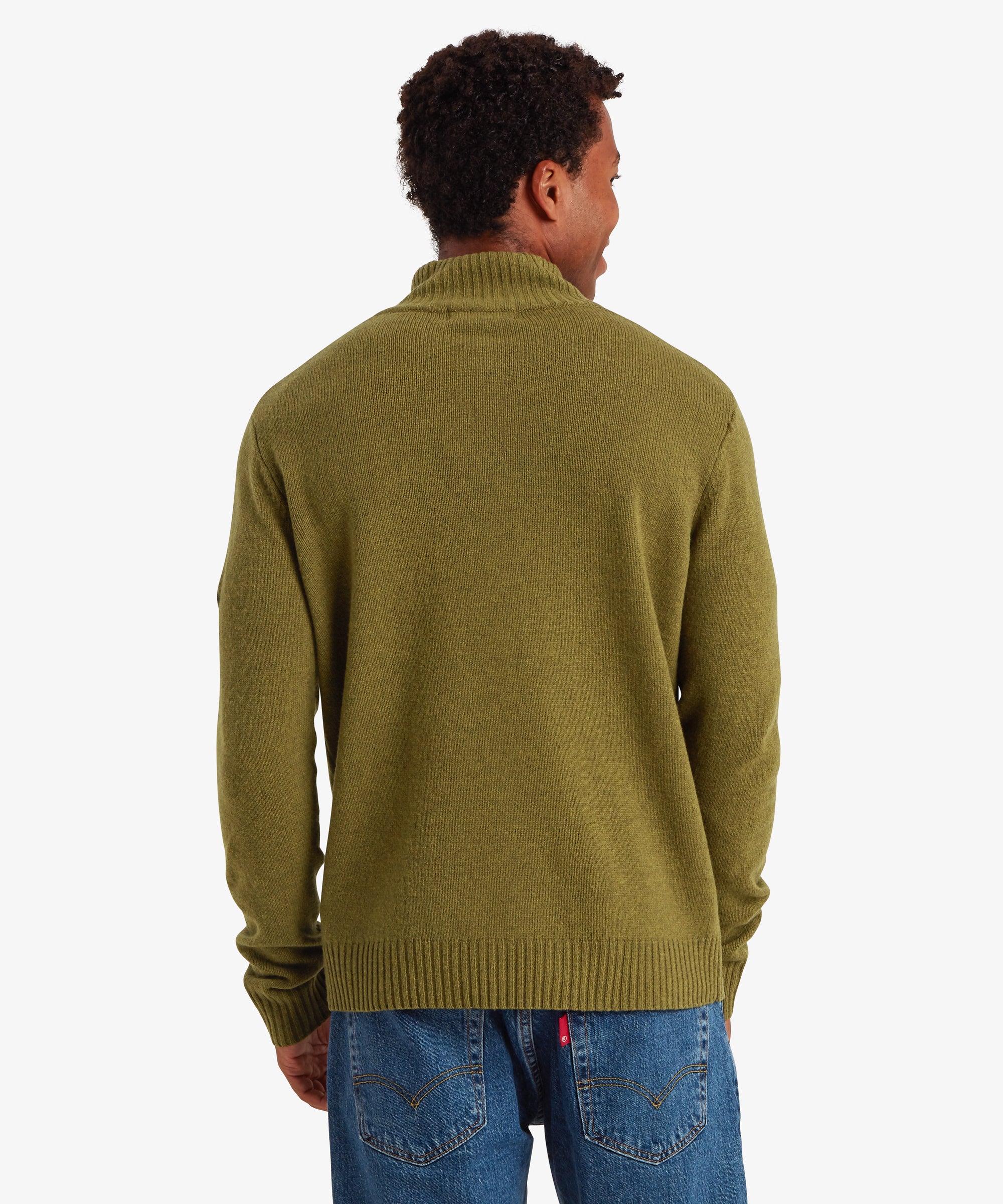 Kangtega Quarter Zip Sweater - Moss