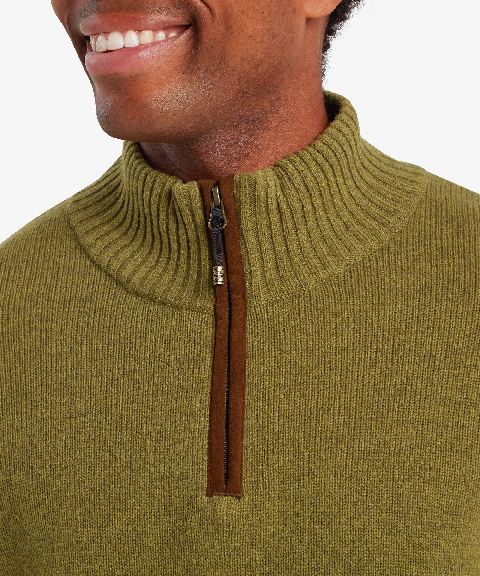 Kangtega Quarter Zip Sweater - Moss