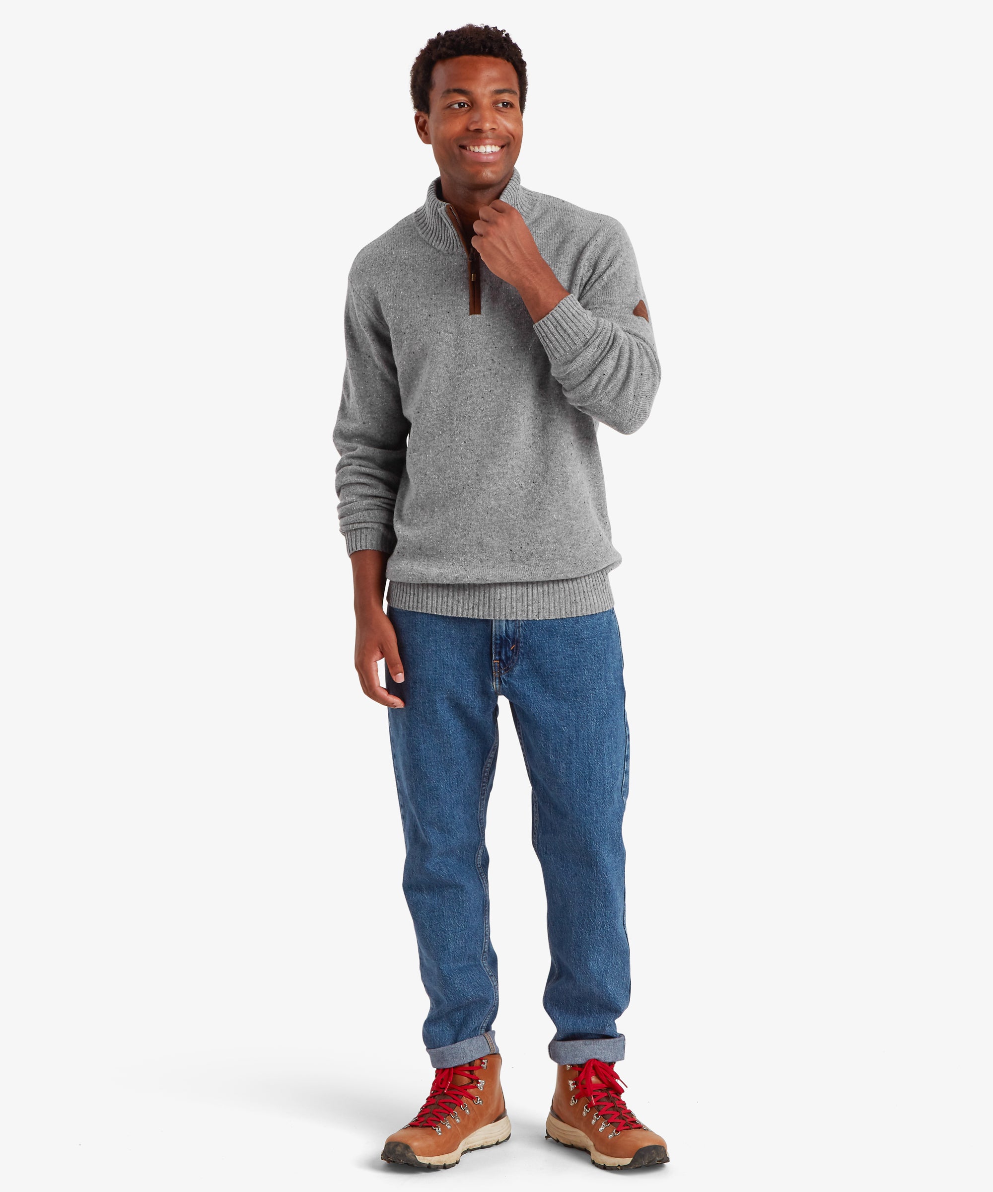 Kangtega Quarter Zip Sweater - Haze