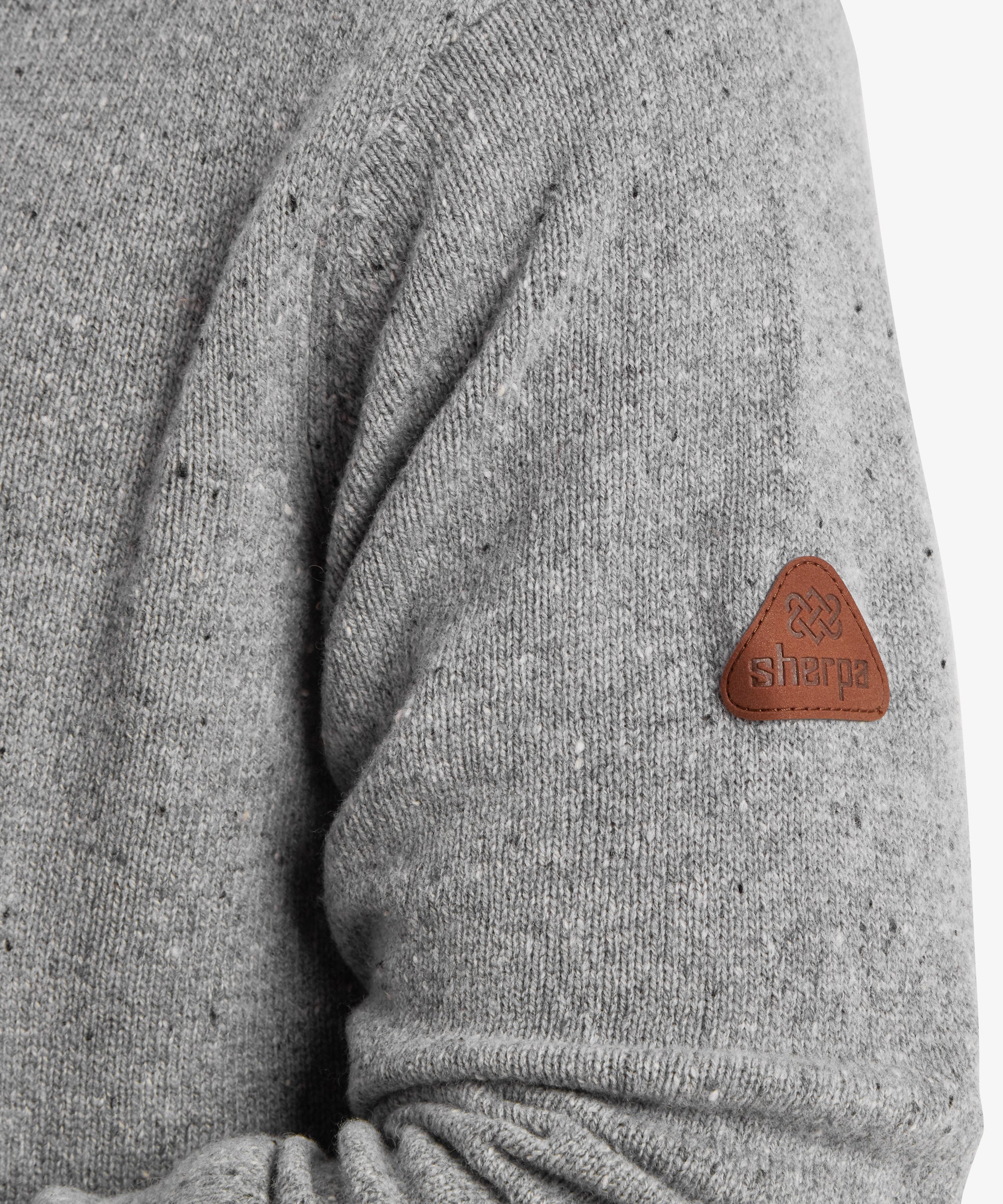 Men's Kangtega 1/4 Zip Jumper Grey Sherpa Adventure Gear