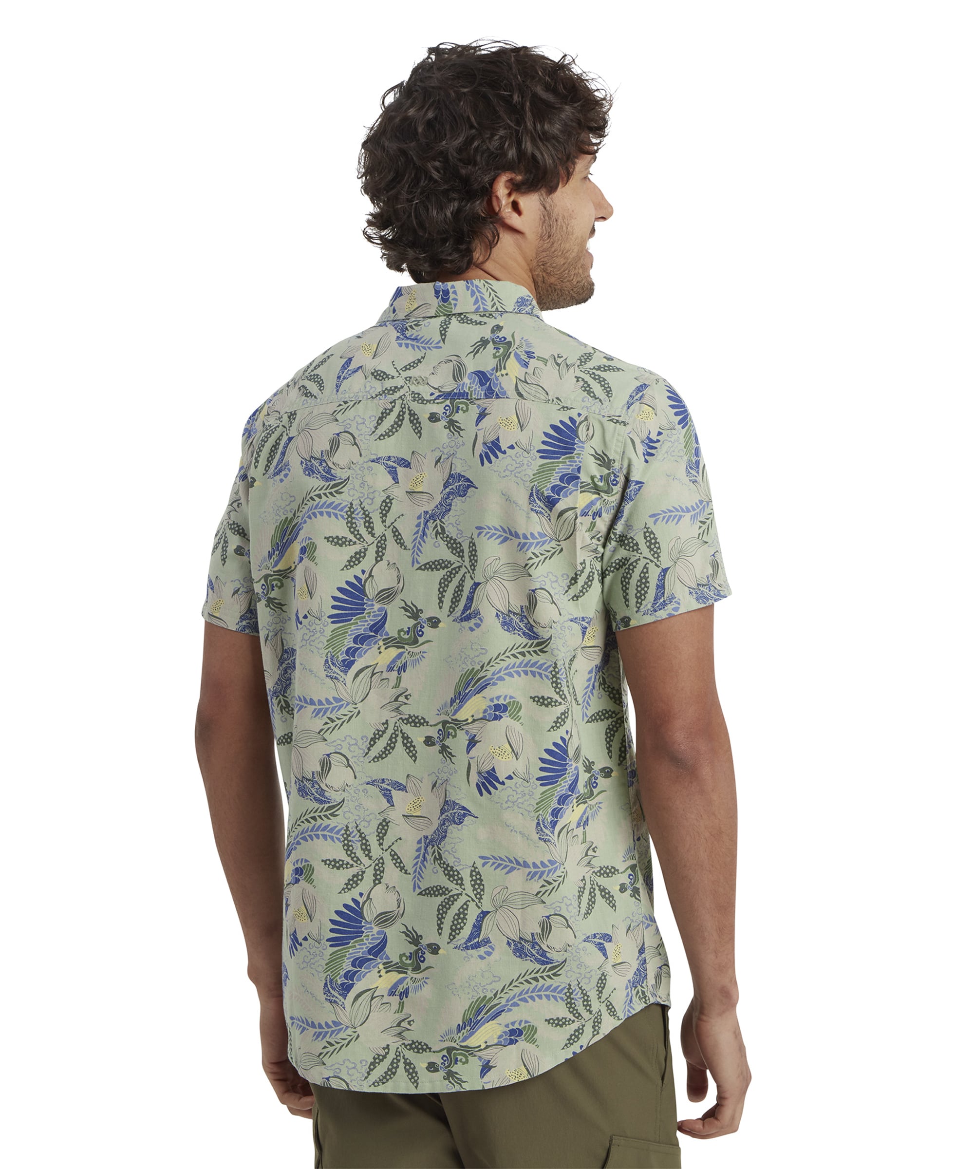 Mens Phoenix Short Sleeve Shirt Celery | Sherpa Adventure Gear
