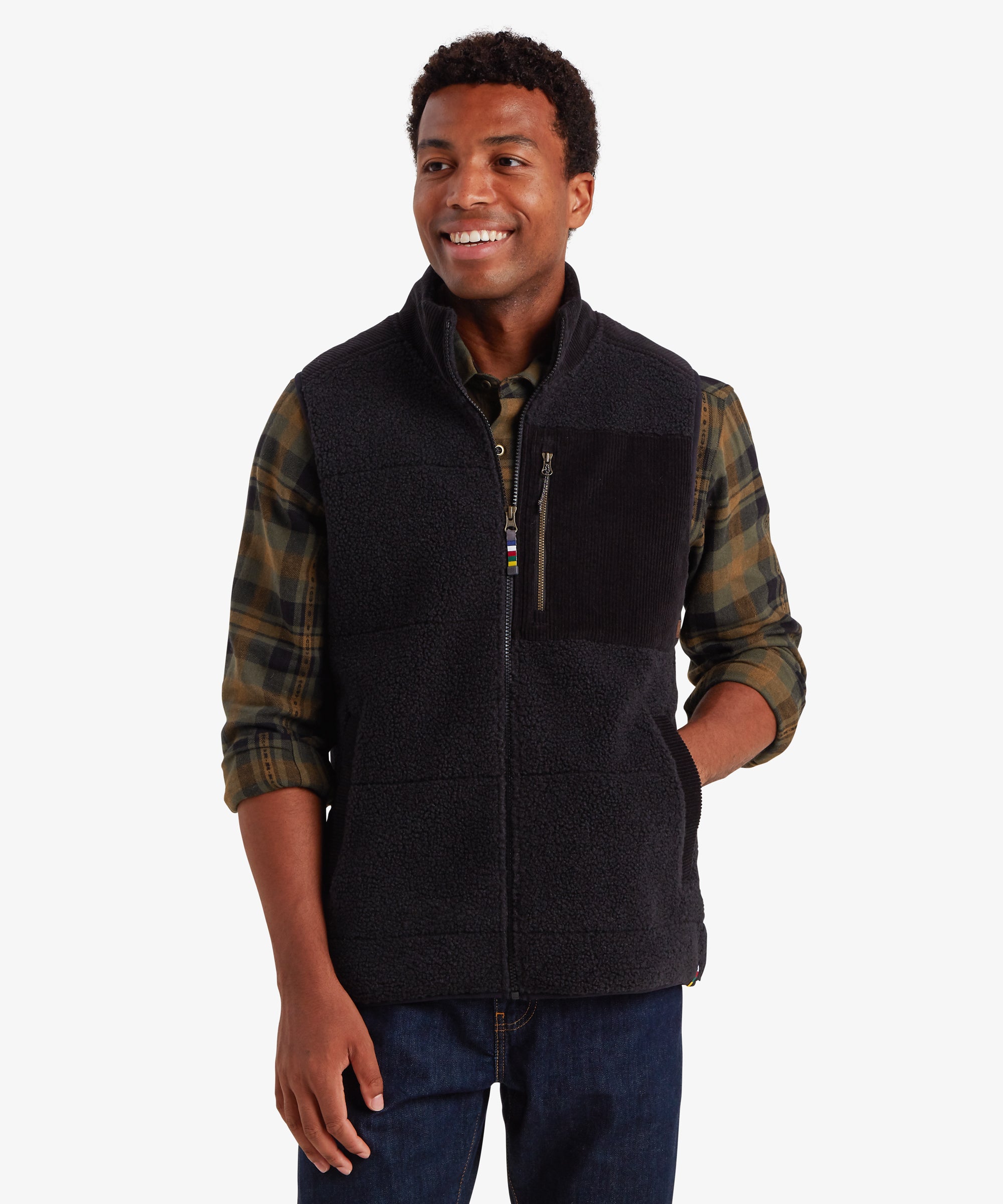 Rangeli Fleece Vest - Black