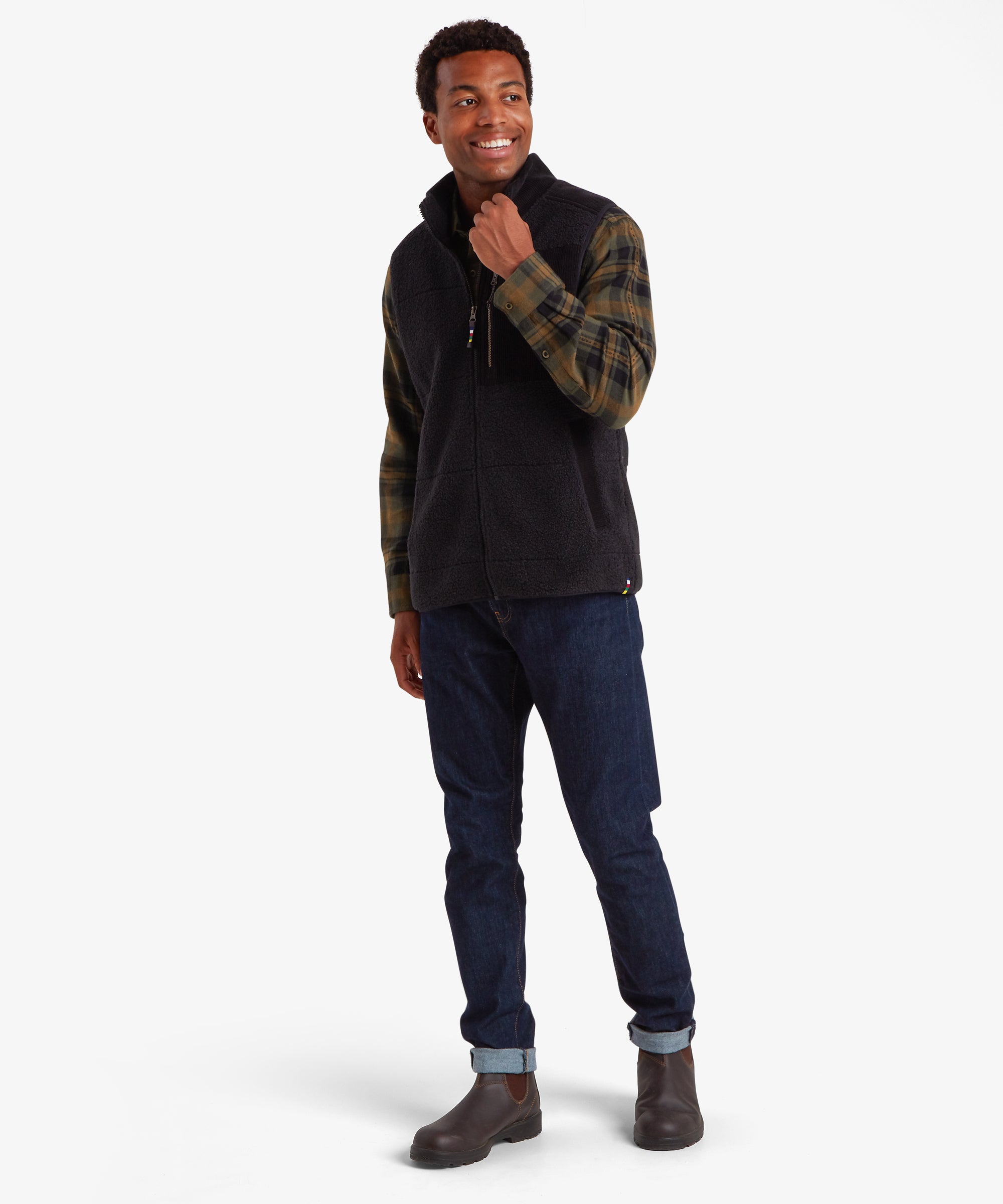 Men's Rangeli Fleece Vest Black | Sherpa Adventure Gear